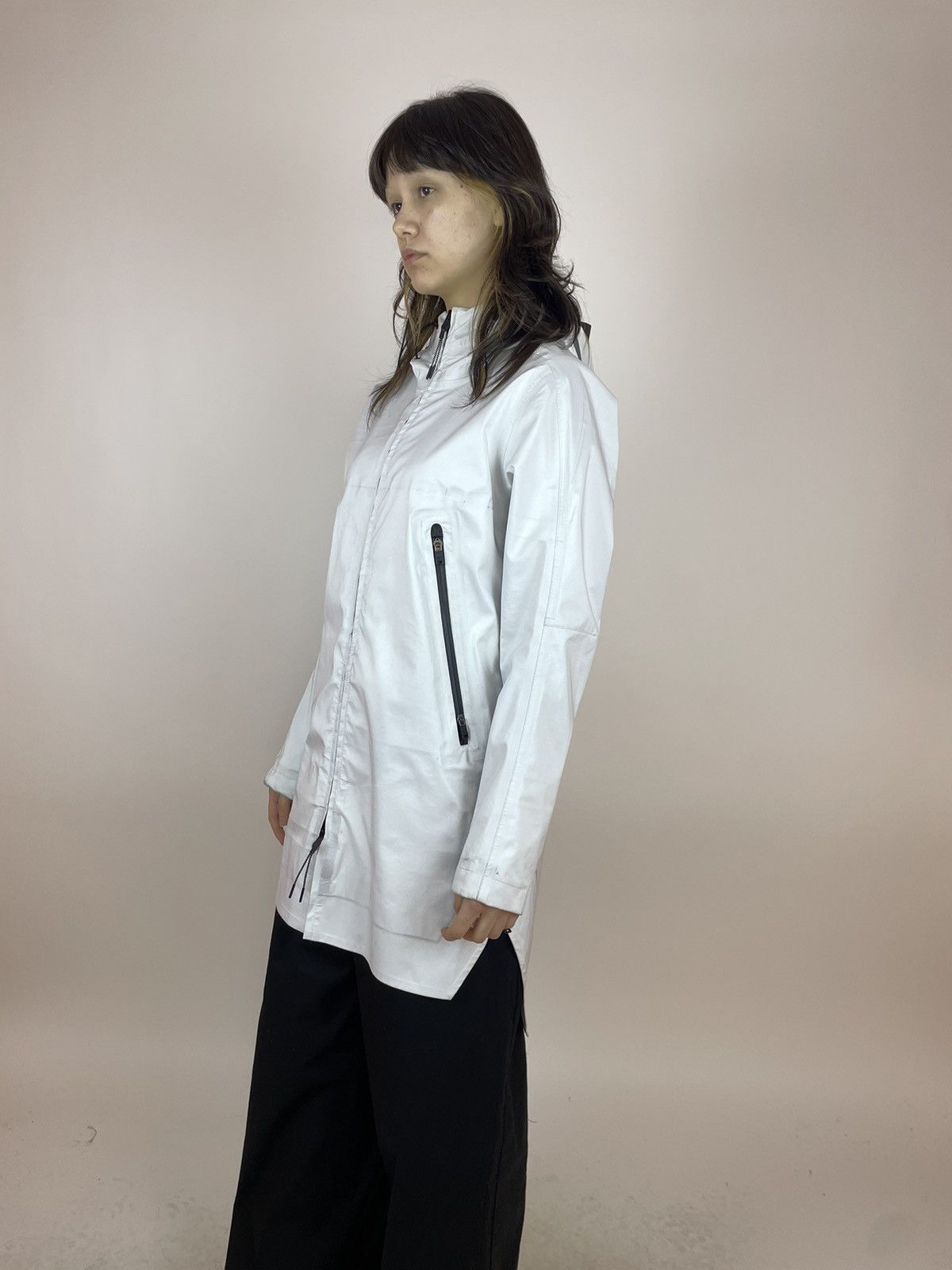 Krakatau KRAKATAU Raincoat Jacket White long futuristic waterproof Size S / US 4 / IT 40 - 7 Thumbnail