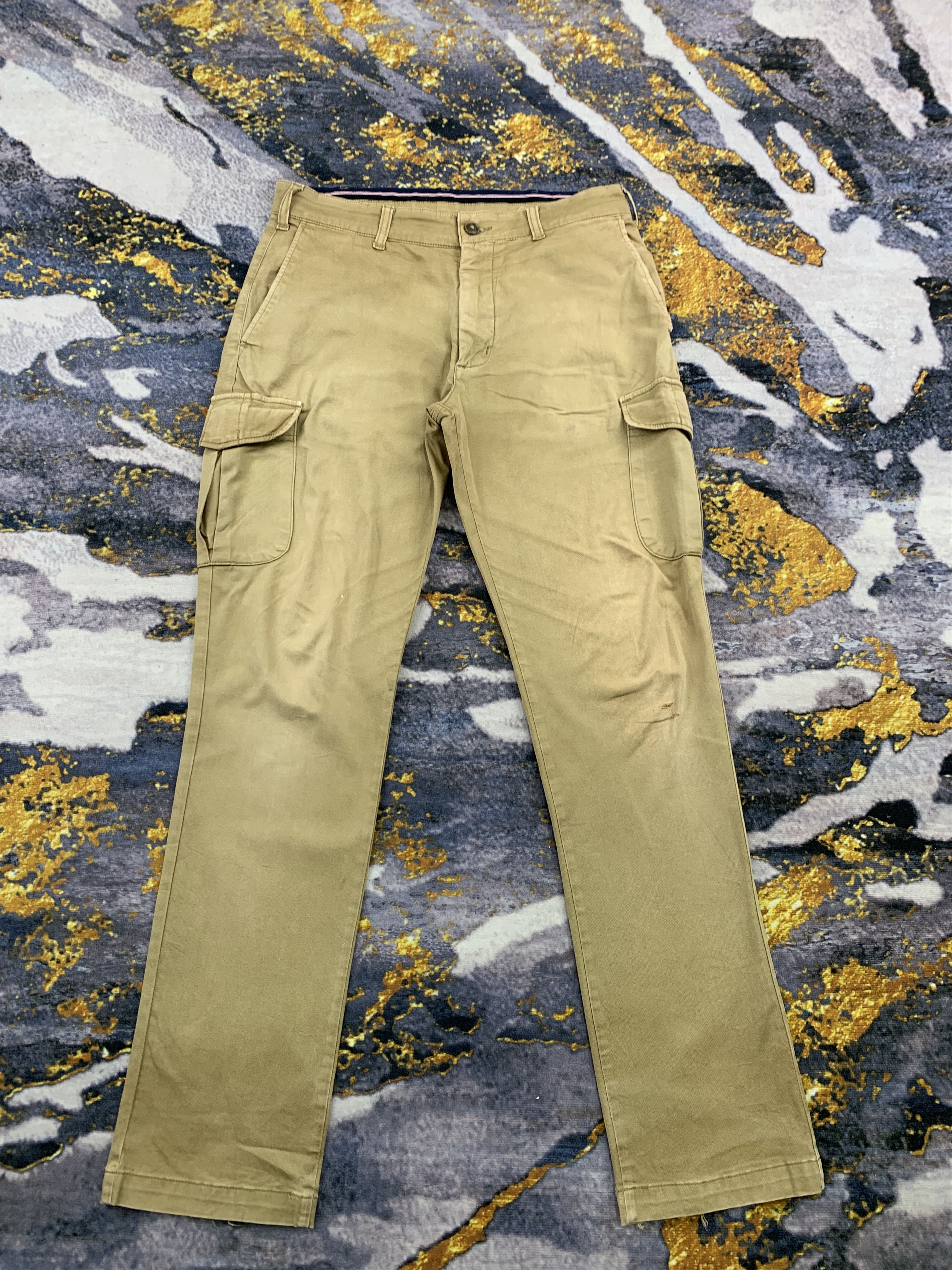 image of Edwin Multipocket Faded Brown Cargo Pants, Men's (Size 34)