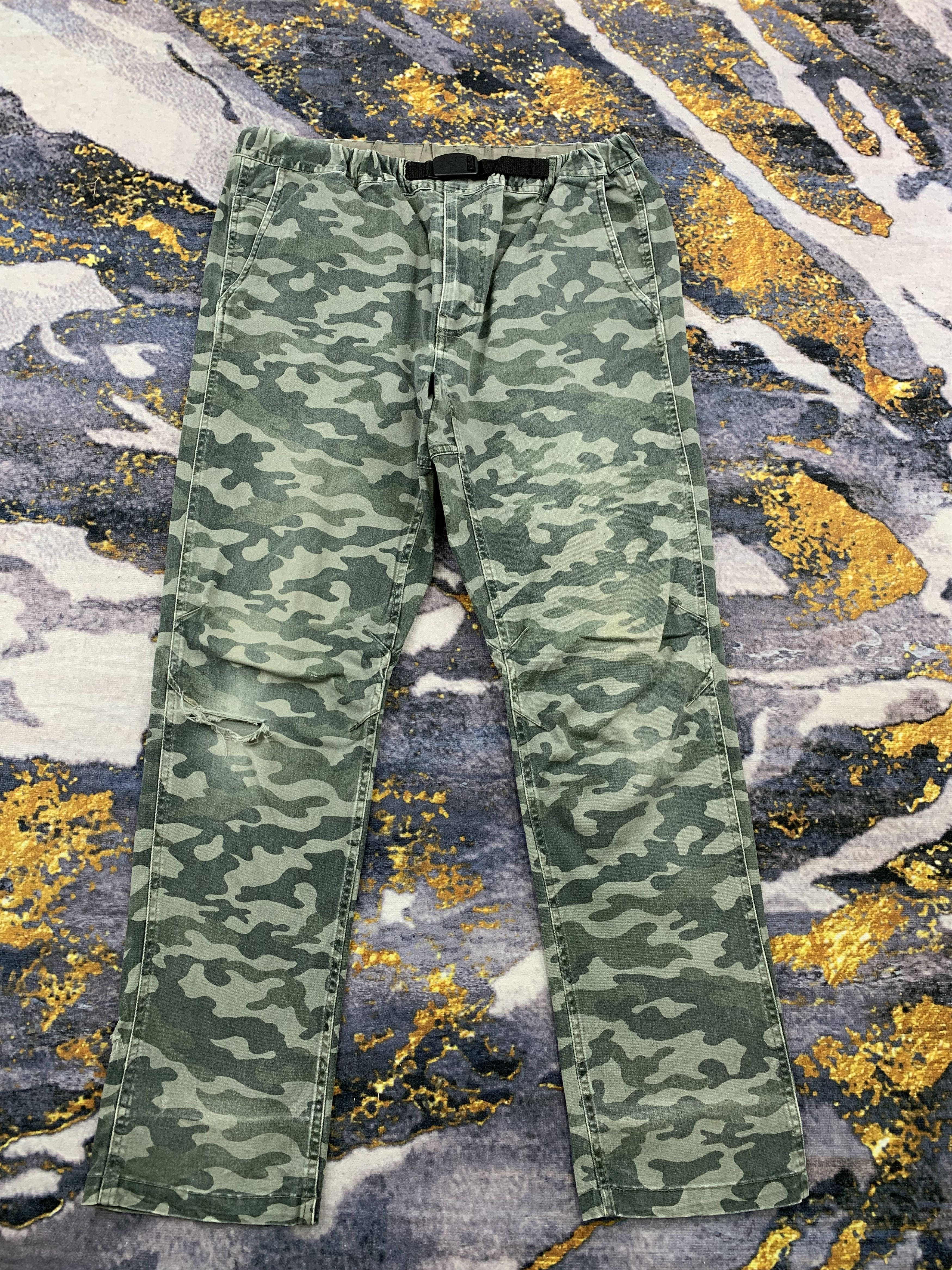 image of Vintage Multipocket Camo Cargo Pants, Men's (Size 34)
