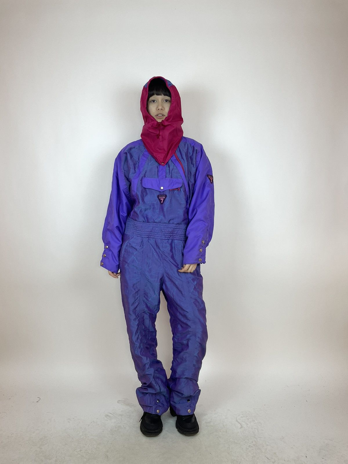 Vintage DEGRE 7 SKI Suit Vintage retro snow suit 90s 80s Size Womens Size 34" / US 12 / IT 48 - 1 Thumbnail