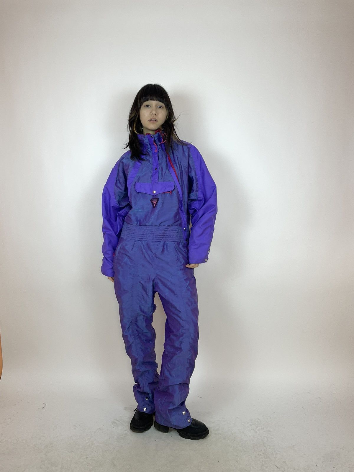 Vintage DEGRE 7 SKI Suit Vintage retro snow suit 90s 80s Size Womens Size 34" / US 12 / IT 48 - 7 Thumbnail