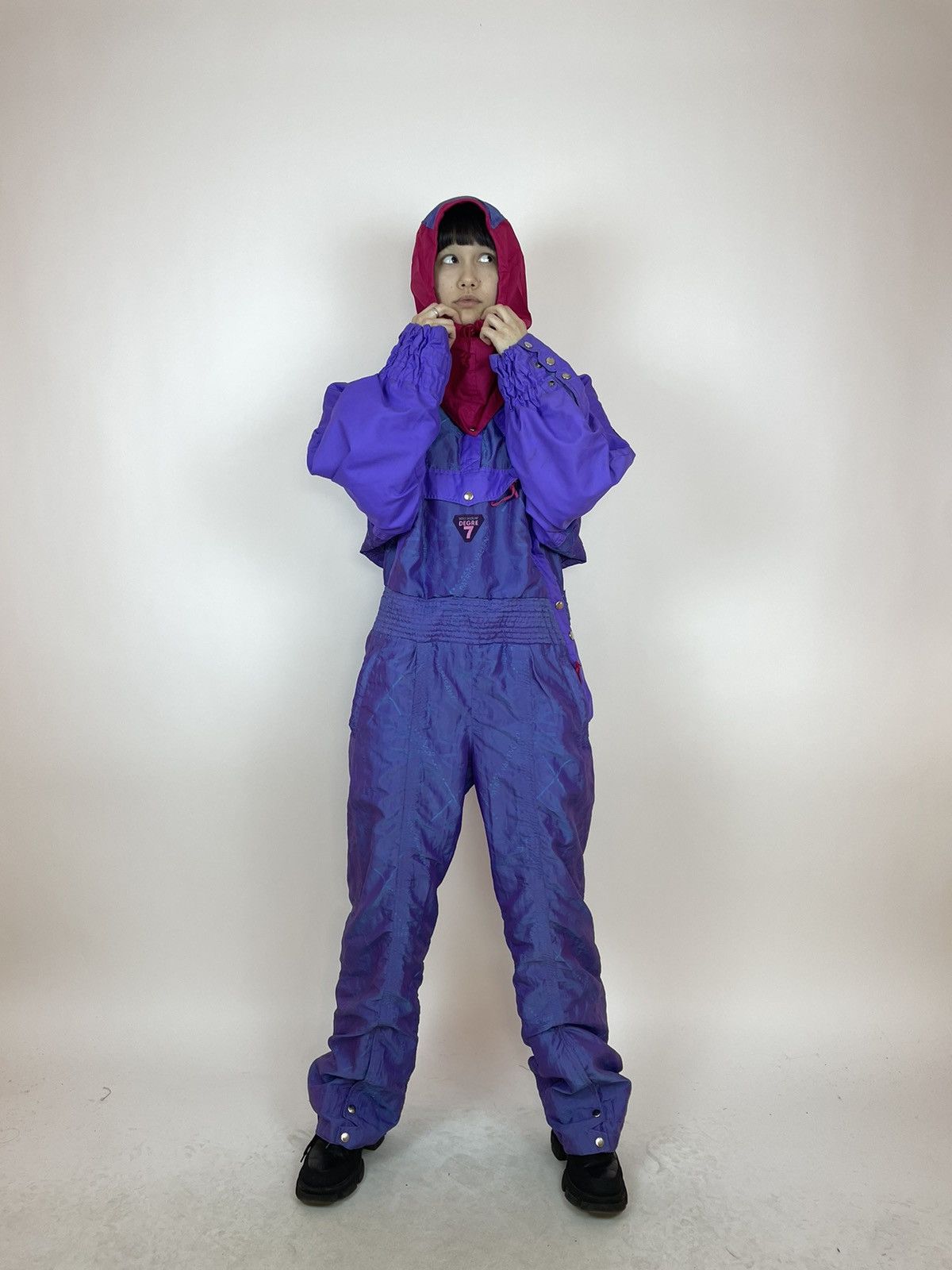 Vintage DEGRE 7 SKI Suit Vintage retro snow suit 90s 80s Size Womens Size 34" / US 12 / IT 48 - 2 Thumbnail