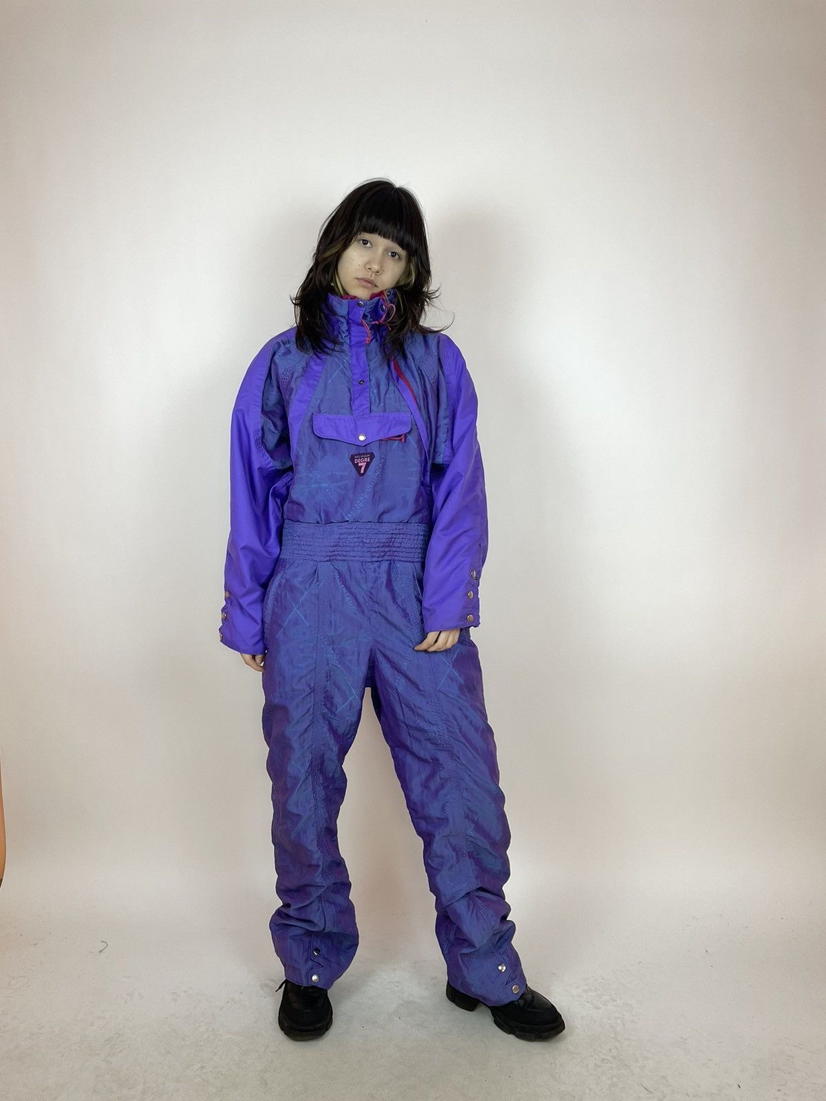 Vintage DEGRE 7 SKI Suit Vintage retro snow suit 90s 80s Size Womens Size 34" / US 12 / IT 48 - 8 Thumbnail