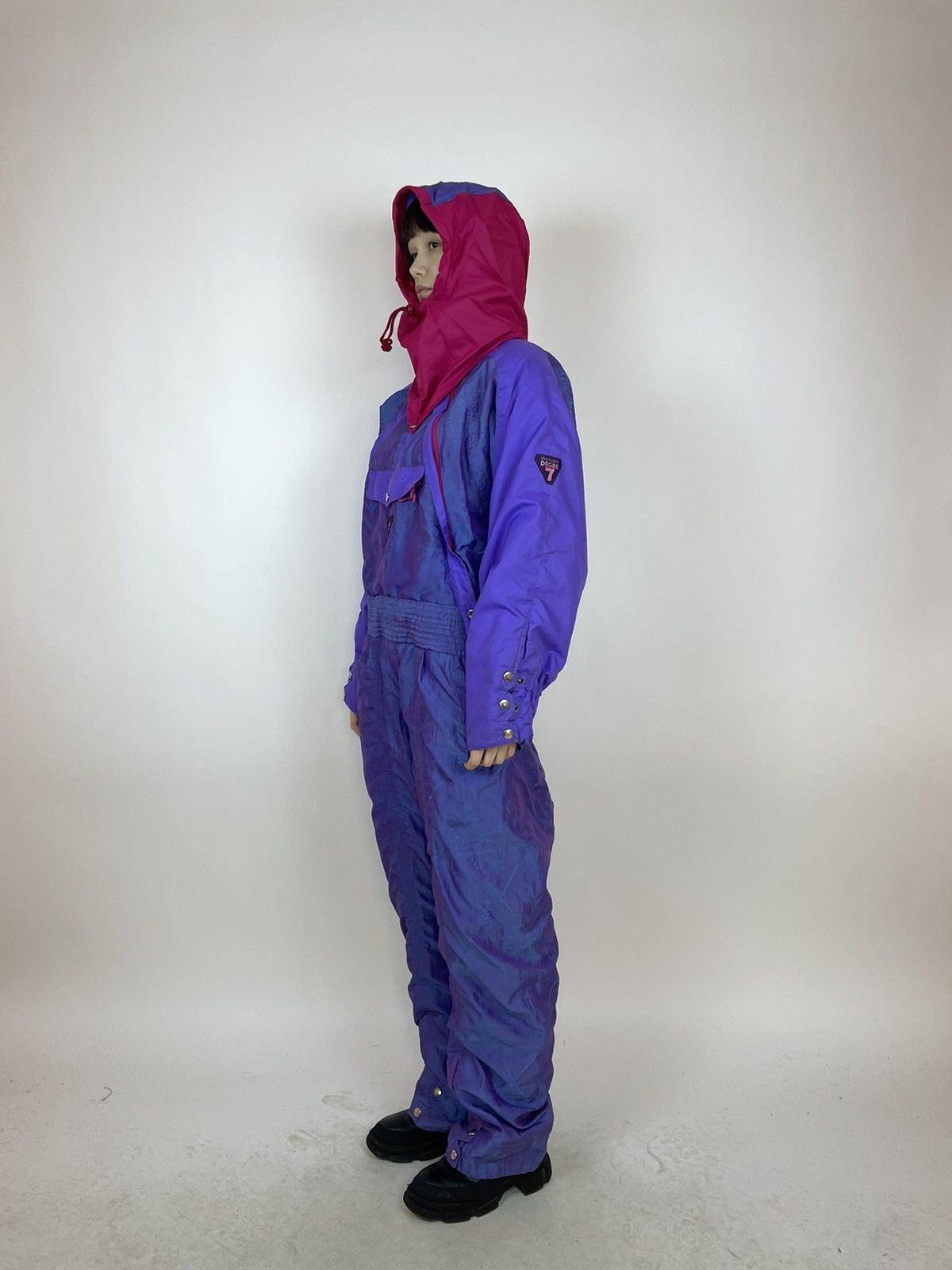Vintage DEGRE 7 SKI Suit Vintage retro snow suit 90s 80s Size Womens Size 34" / US 12 / IT 48 - 4 Thumbnail