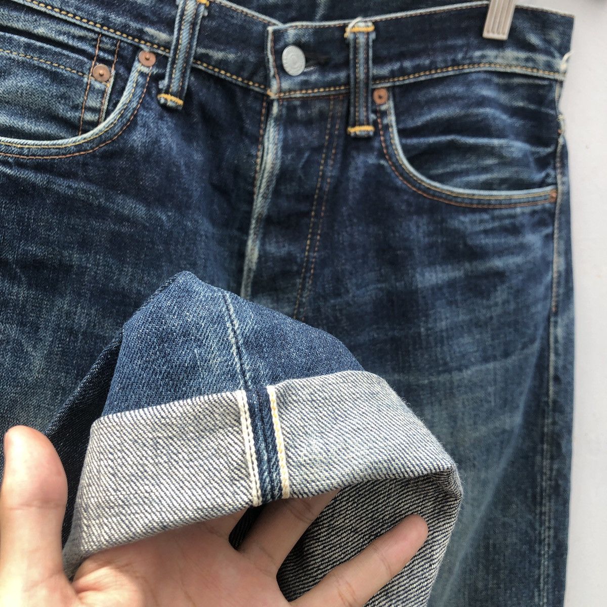 Evisu × Vintage Vintage evisu selvedge jeans Size US 30 / EU 46 - 6 Thumbnail