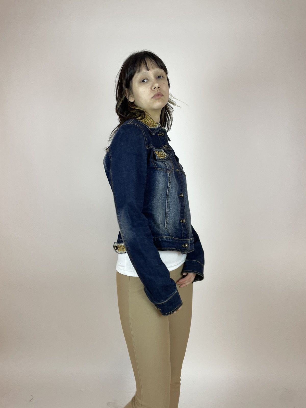 Iceberg Vintage ICEBERG ICE JEANS DENIM JACKET leopard print Womens Size L / US 10 / IT 46 - 5 Thumbnail
