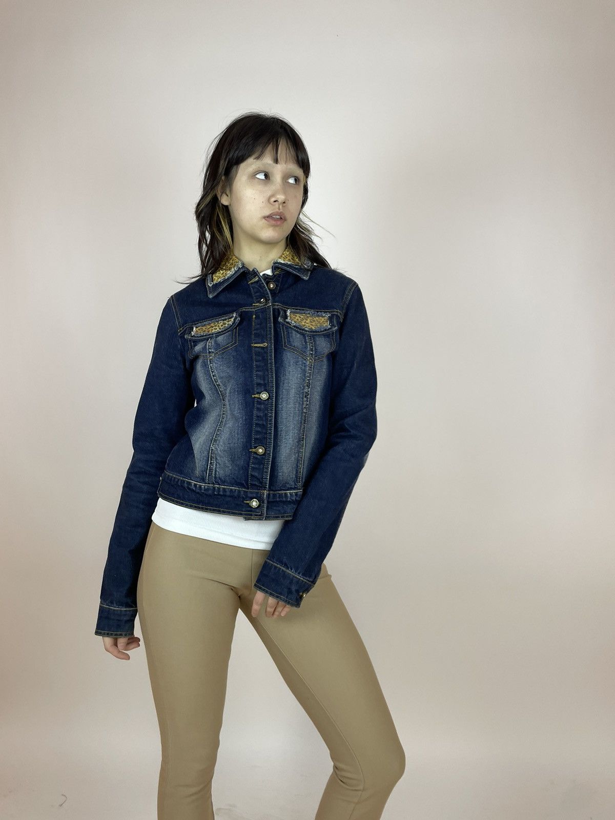 Iceberg Vintage ICEBERG ICE JEANS DENIM JACKET leopard print Womens Size L / US 10 / IT 46 - 6 Thumbnail