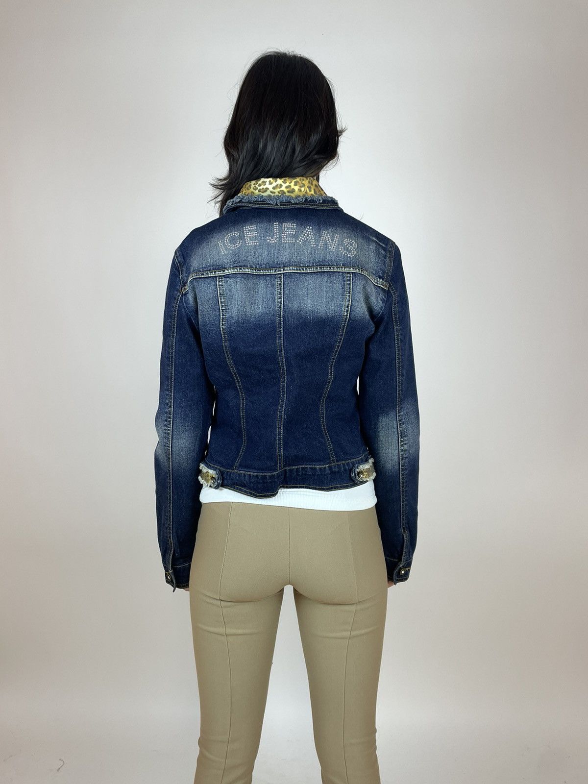 Iceberg Vintage ICEBERG ICE JEANS DENIM JACKET leopard print Womens Size L / US 10 / IT 46 - 9 Thumbnail