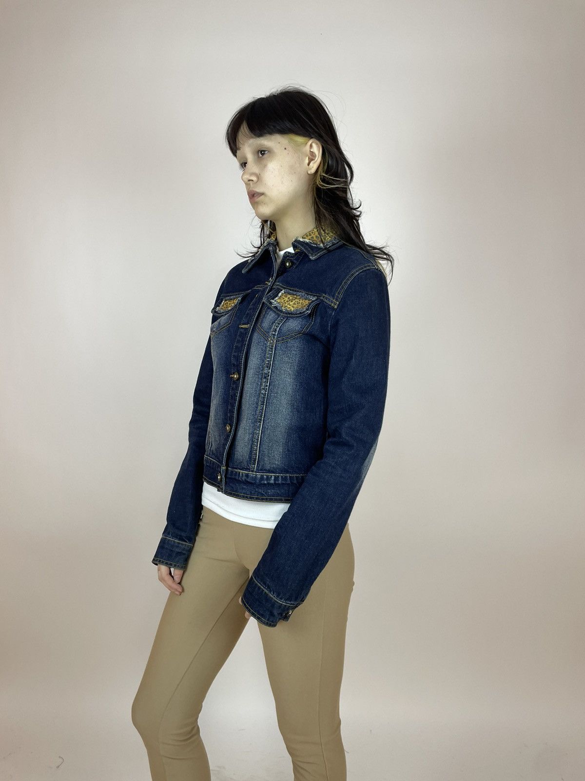 Iceberg Vintage ICEBERG ICE JEANS DENIM JACKET leopard print Womens Size L / US 10 / IT 46 - 8 Thumbnail