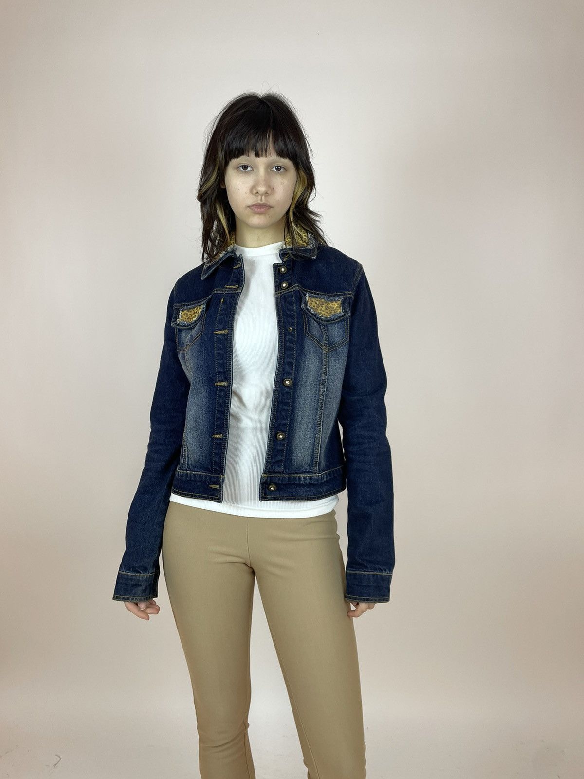 Iceberg Vintage ICEBERG ICE JEANS DENIM JACKET leopard print Womens Size L / US 10 / IT 46 - 4 Thumbnail