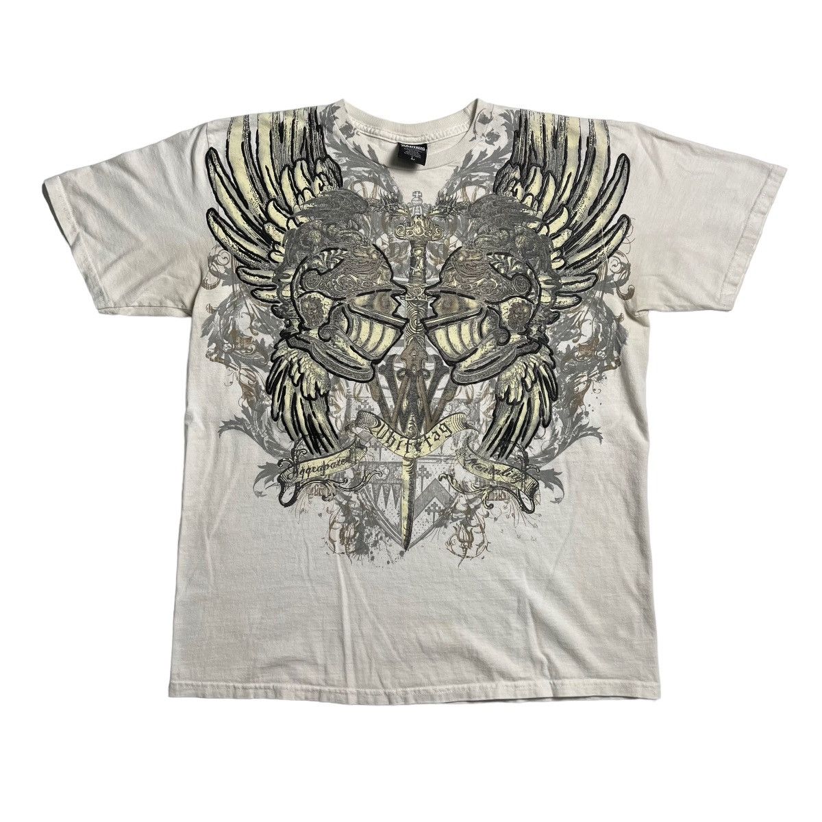 Affliction Y2K White Tag Sword Wing Affliction Style T-Shirt Size US L / EU 52-54 / 3 - 1 Thumbnail