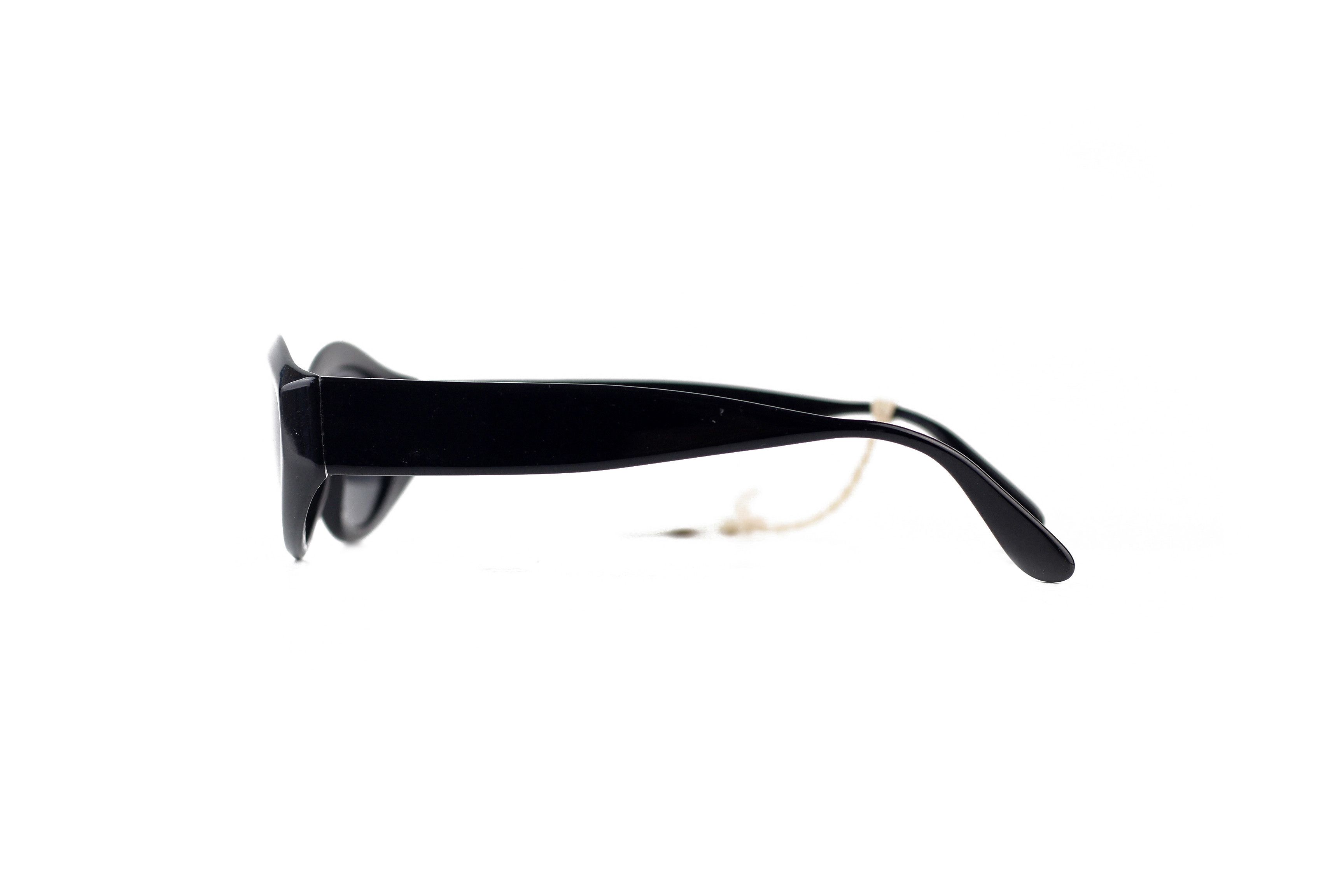 Vintage NOS 80s vintage Tracy cat eye sunglasses black OG DS shades Size ONE SIZE - 5 Thumbnail