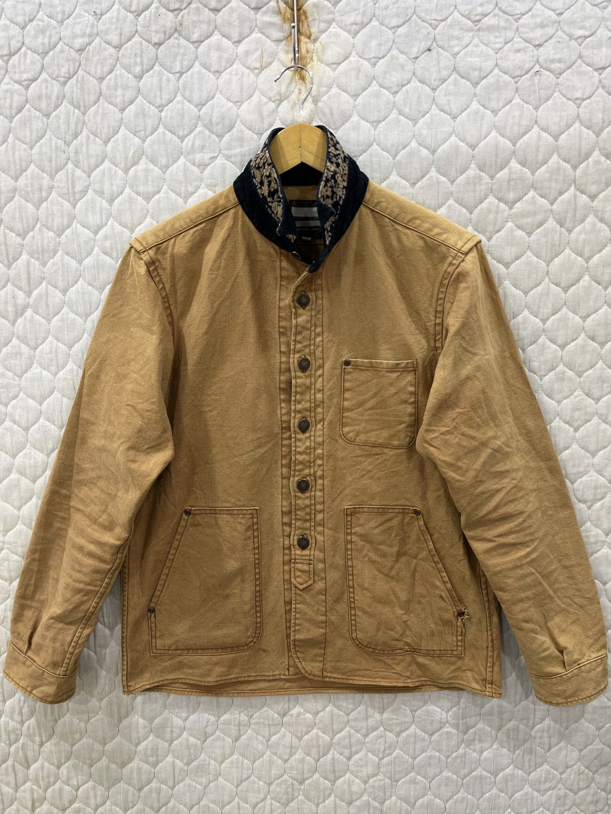 Momotaro Jeans (Vvv). 🔥🔥ARCHIVE VINTAGE MOMOTARO JEANS DUCK JACKET Size US S / EU 44-46 / 1 - 2 Thumbnail