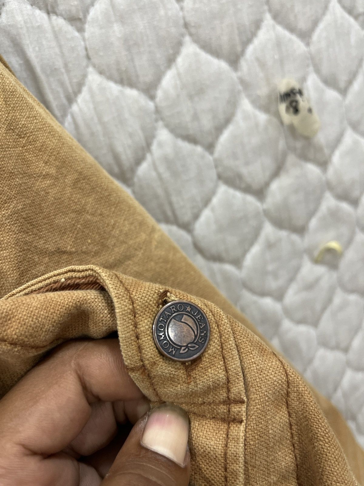 Momotaro Jeans (Vvv). 🔥🔥ARCHIVE VINTAGE MOMOTARO JEANS DUCK JACKET Size US S / EU 44-46 / 1 - 14 Thumbnail