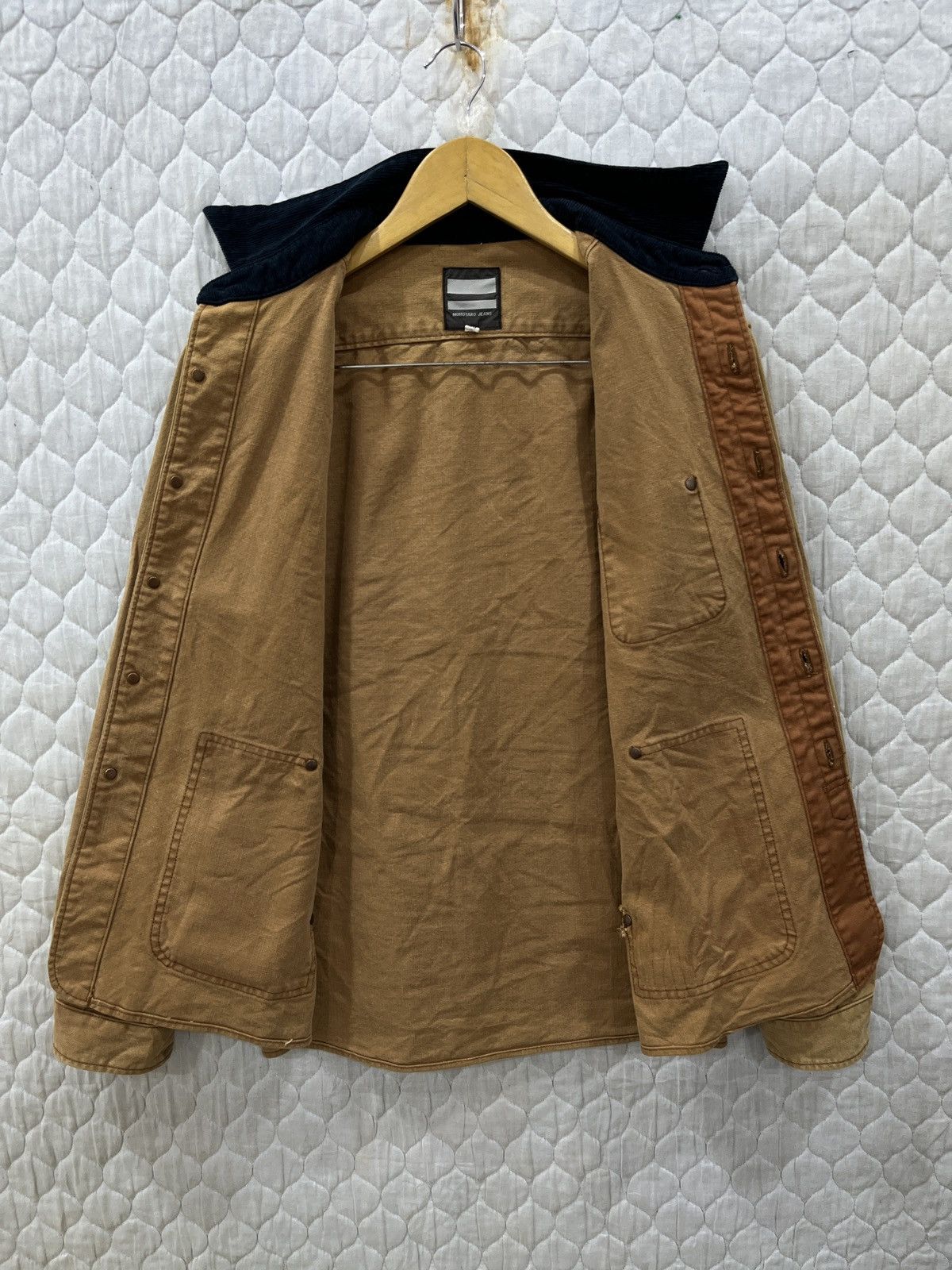Momotaro Jeans (Vvv). 🔥🔥ARCHIVE VINTAGE MOMOTARO JEANS DUCK JACKET Size US S / EU 44-46 / 1 - 8 Thumbnail