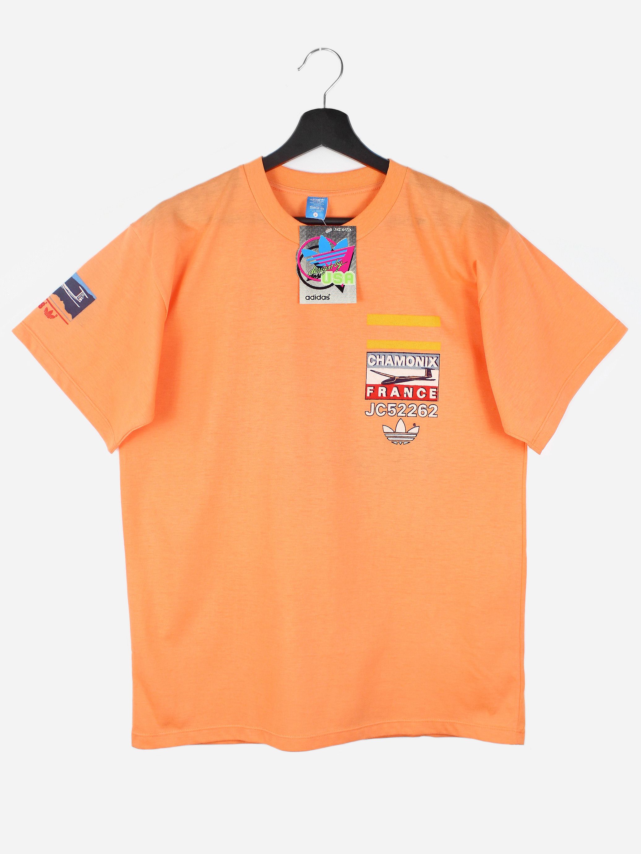 Adidas NOS 80s vintage adidas Chamonix France t-shirt OG DS Spain Size US S / EU 44-46 / 1 - 2 Thumbnail