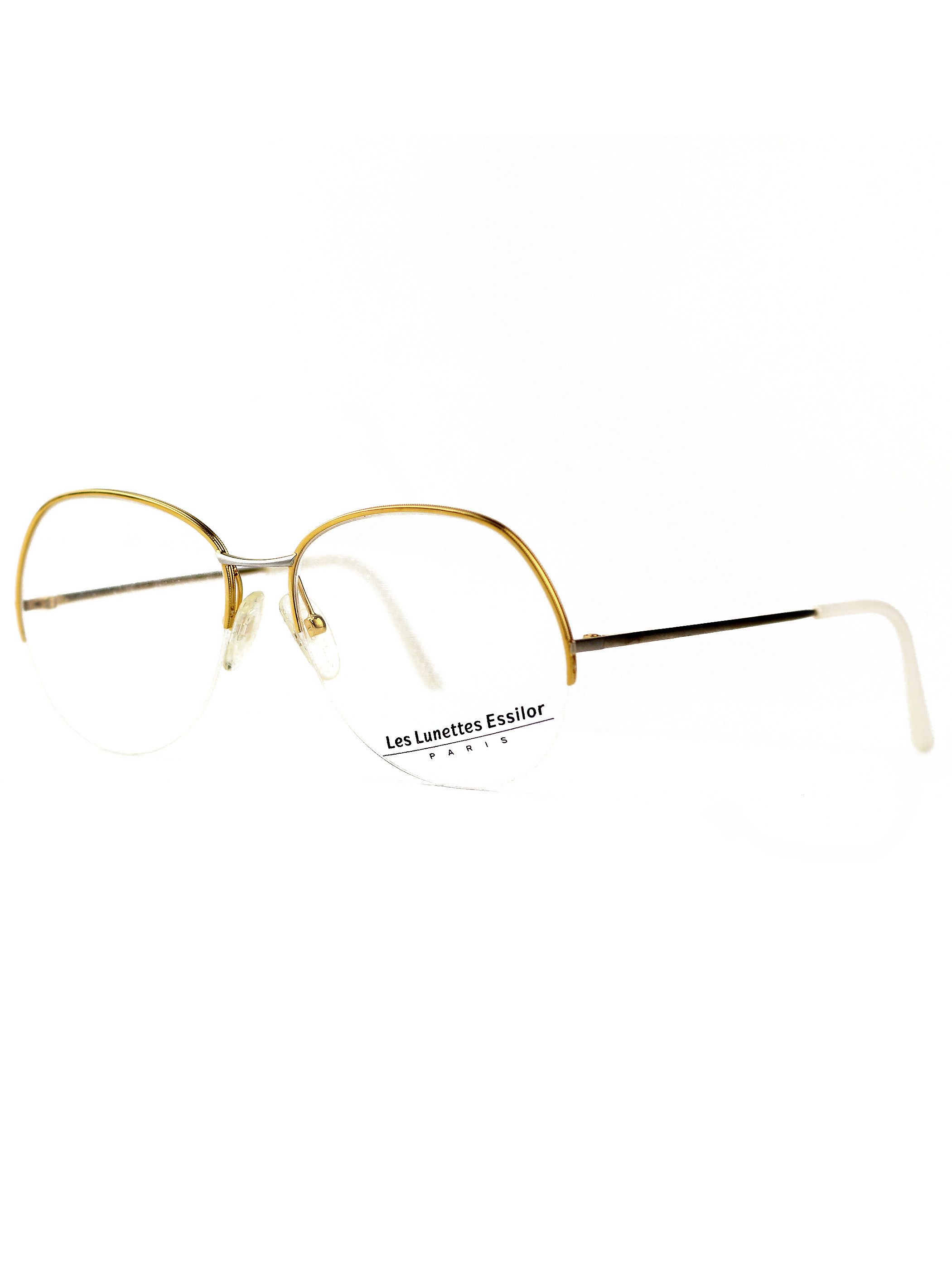 Vintage NOS 80s vintage Essilor half rim glasses optical frames DS Size ONE SIZE - 1 Thumbnail