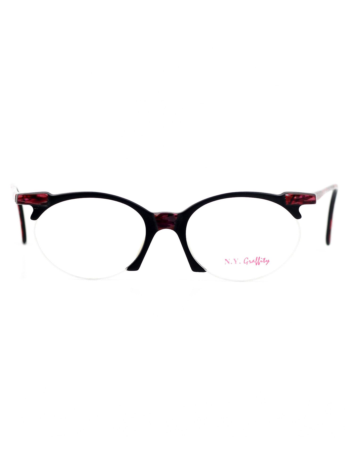 Vintage NOS 80s vintage MAX NY Graffity half rim glasses frames DS Size ONE SIZE - 3 Thumbnail