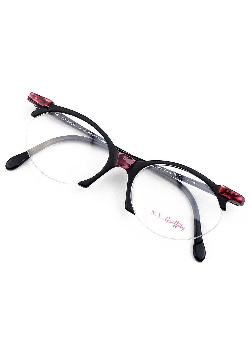 Vintage NOS 80s vintage MAX NY Graffity half rim glasses frames DS Size ONE SIZE - 7 Thumbnail