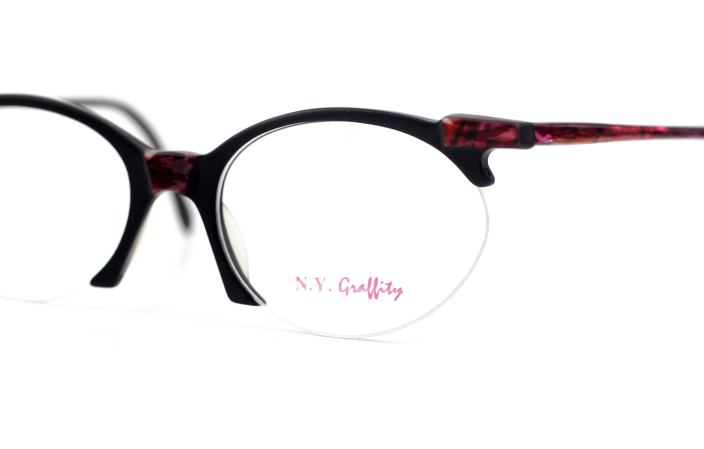 Vintage NOS 80s vintage MAX NY Graffity half rim glasses frames DS Size ONE SIZE - 2 Thumbnail