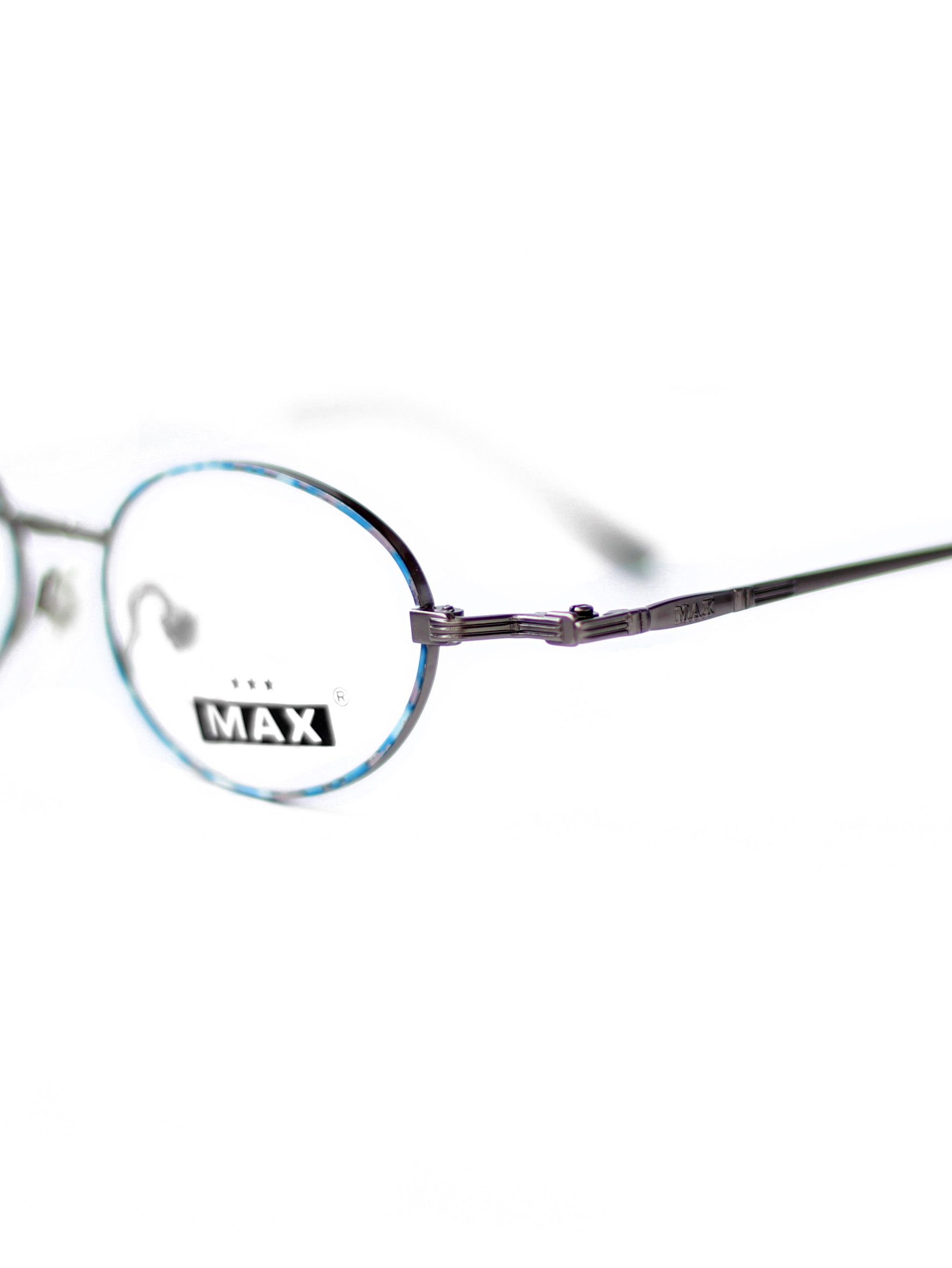 Vintage NOS 90s vintage Max Austria oval glasses metallic frame OG Size ONE SIZE - 2 Thumbnail