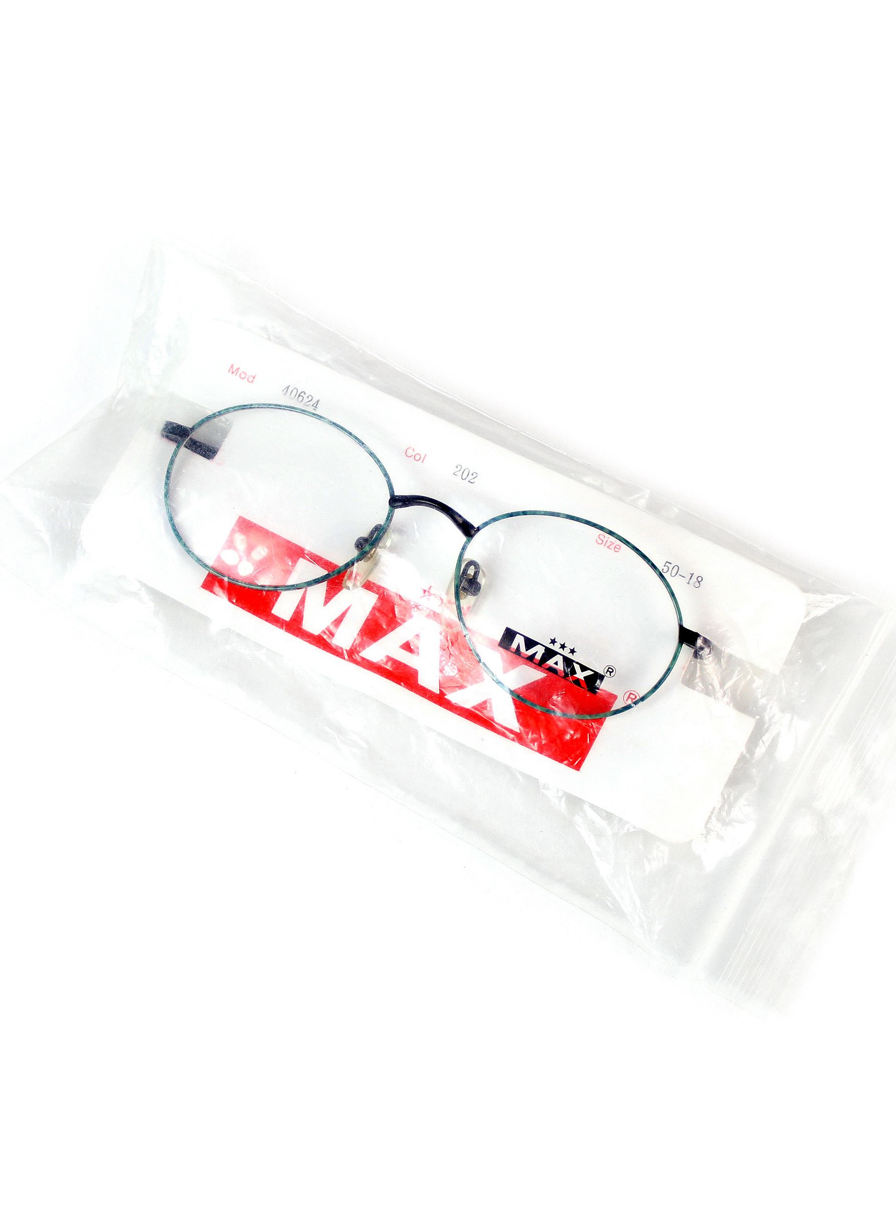 Vintage NOS 90s vintage MAX Optik oval eyeglasses frames glasses OG Size ONE SIZE - 10 Thumbnail