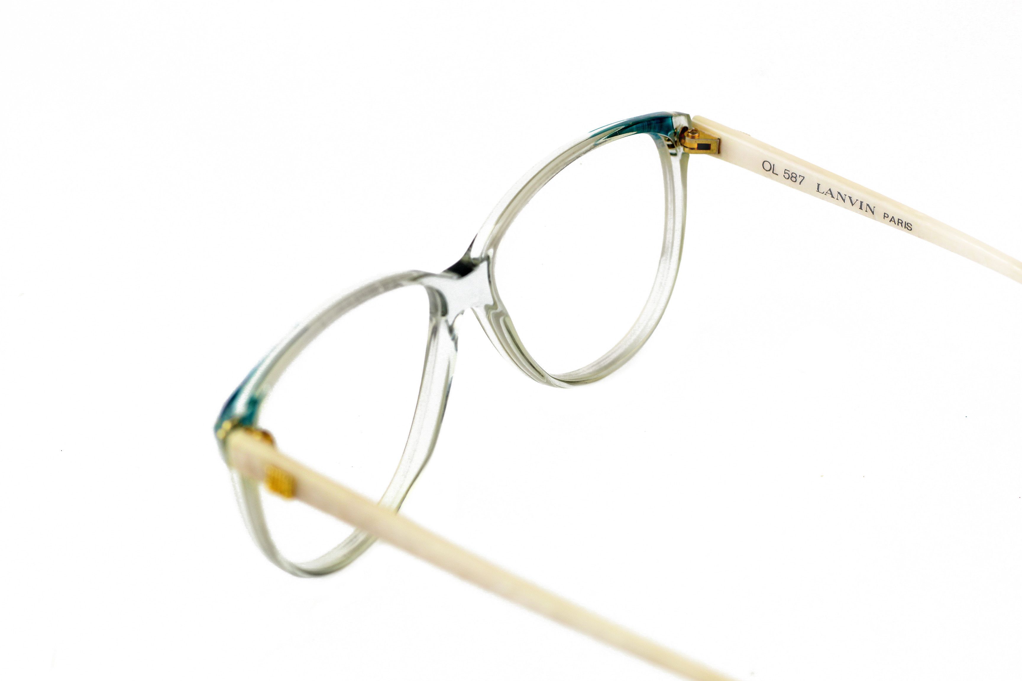 Lanvin NOS 80s Lanvin Paris vintage glasses eyeglasses frames OG Size ONE SIZE - 7 Thumbnail