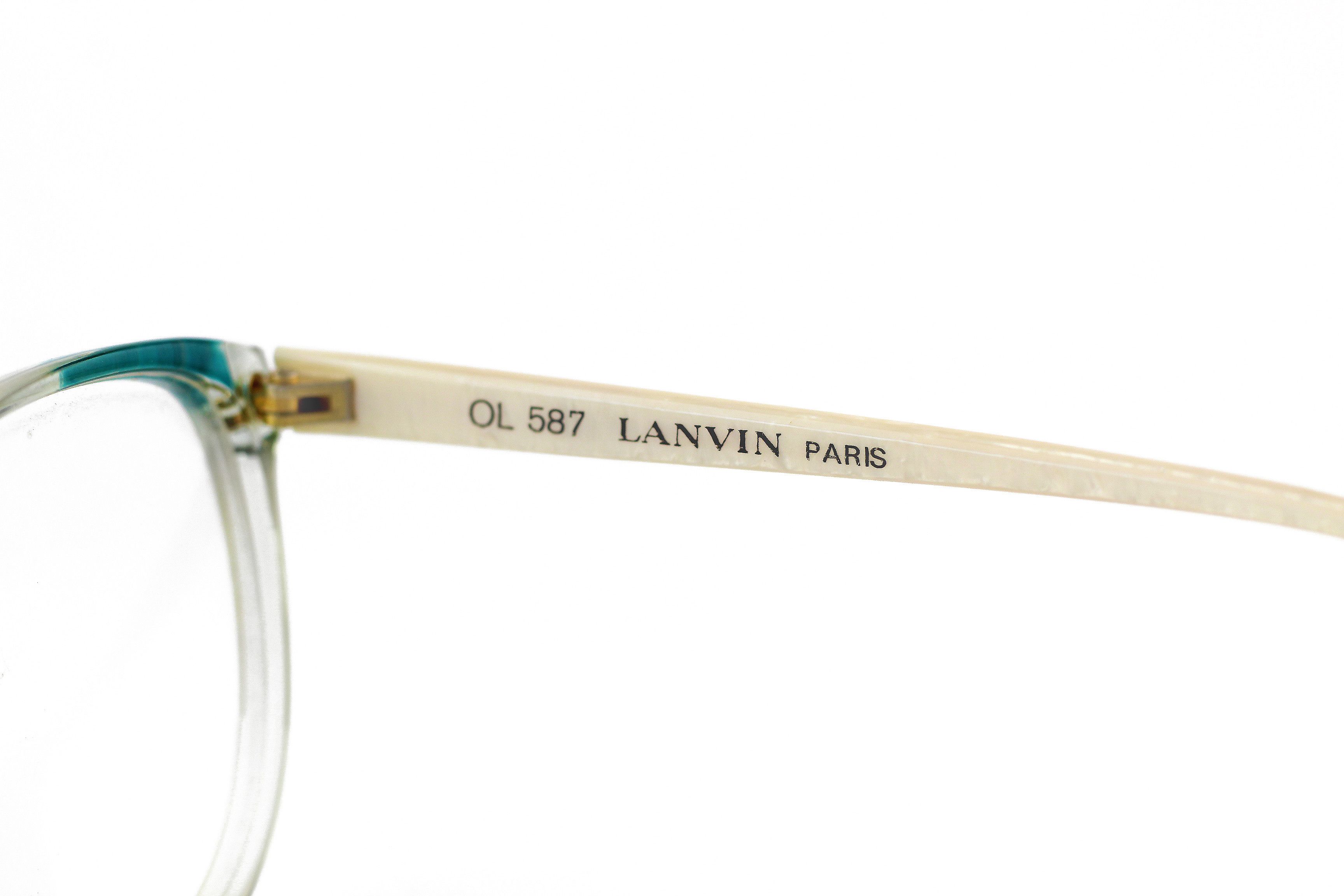 Lanvin NOS 80s Lanvin Paris vintage glasses eyeglasses frames OG Size ONE SIZE - 5 Thumbnail