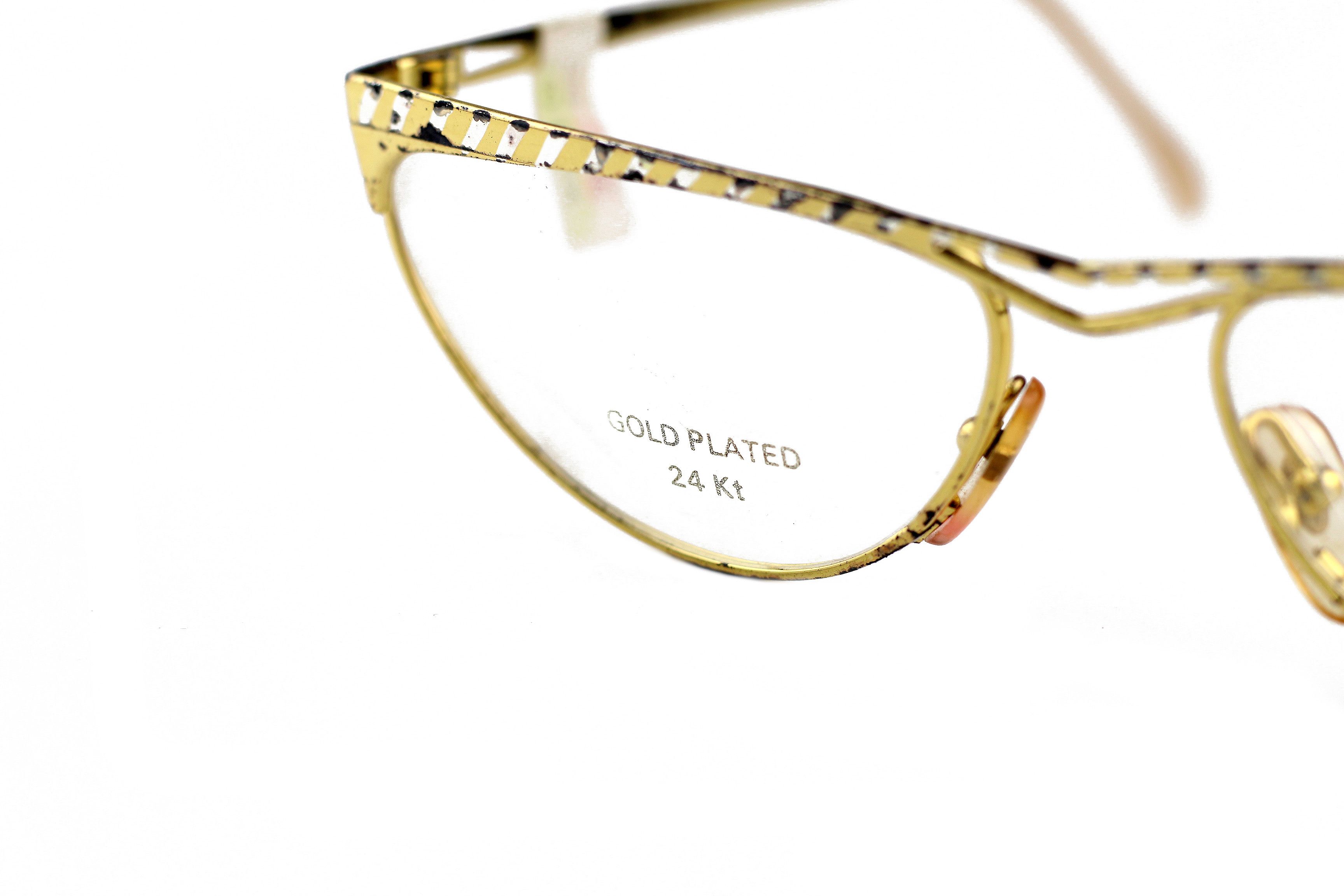 Dolce Vita NOS 80s Dolce Vita 24K vintage reading glasses gold Size ONE SIZE - 4 Thumbnail