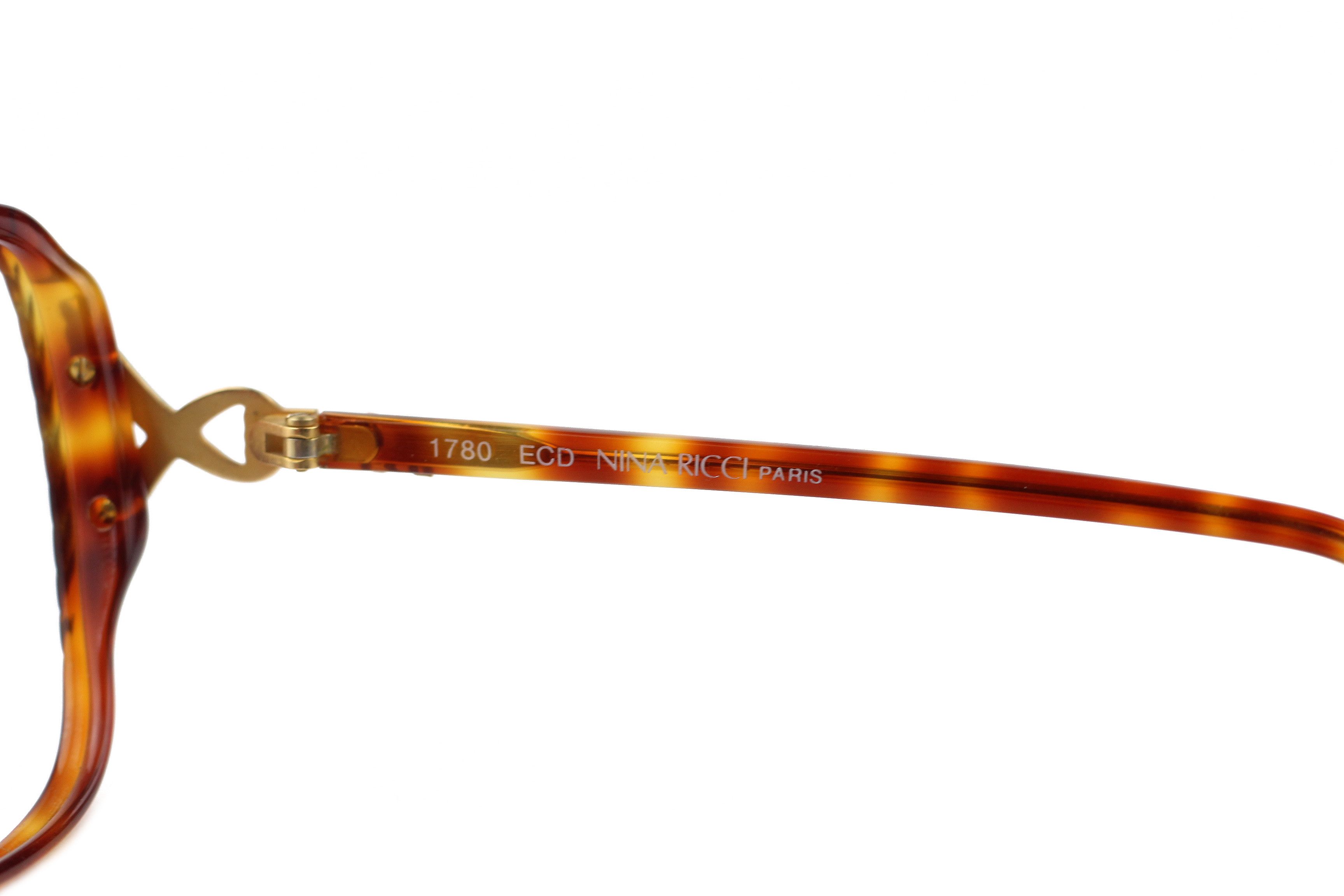 Nina Ricci 70s NOS vintage Nina Ricci oversized eyeglasses optical OG Size ONE SIZE - 4 Thumbnail