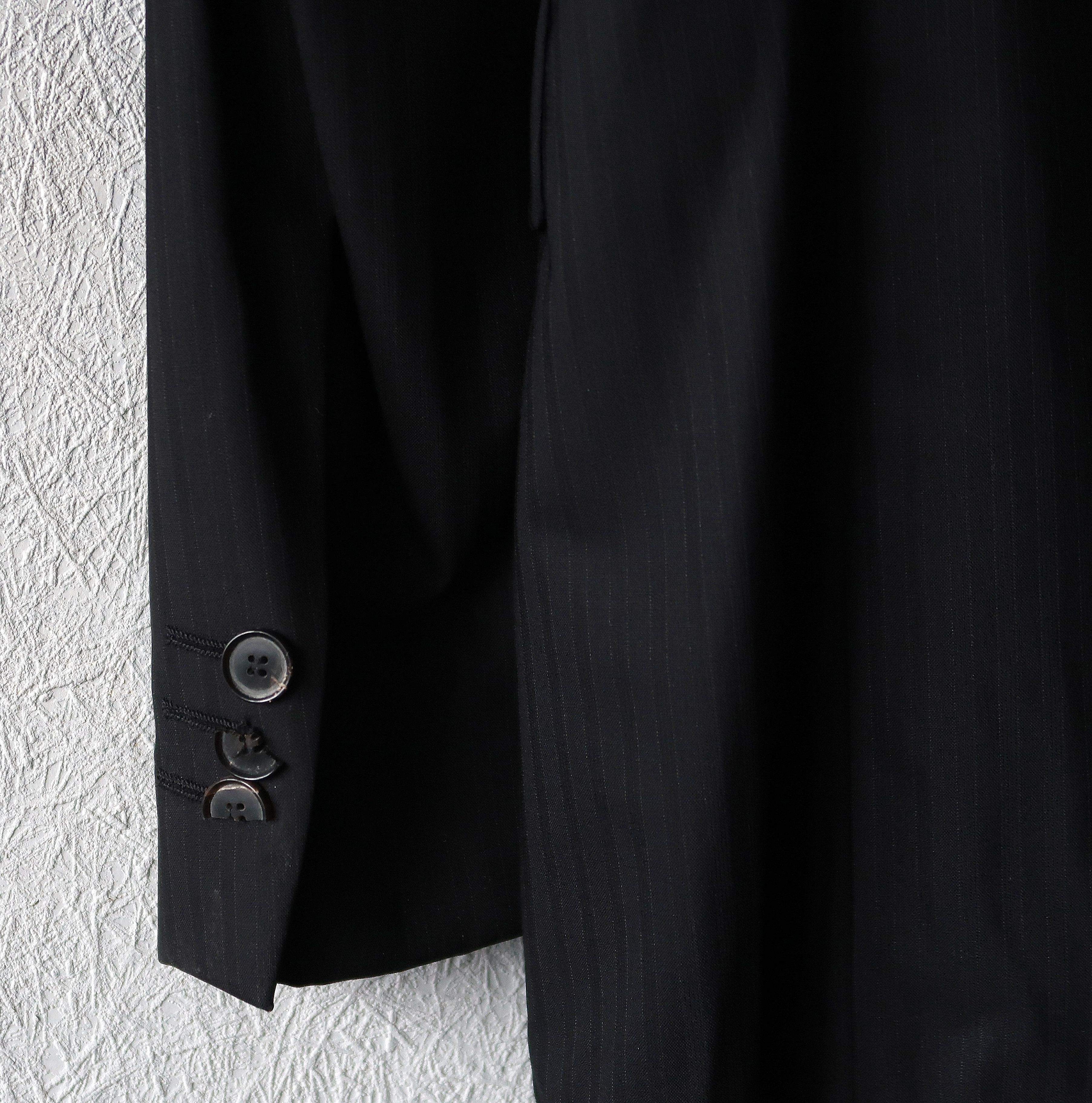 Joop! JOOP Men Black Striped Wool Blazer Jacket Size 54R - 7 Thumbnail