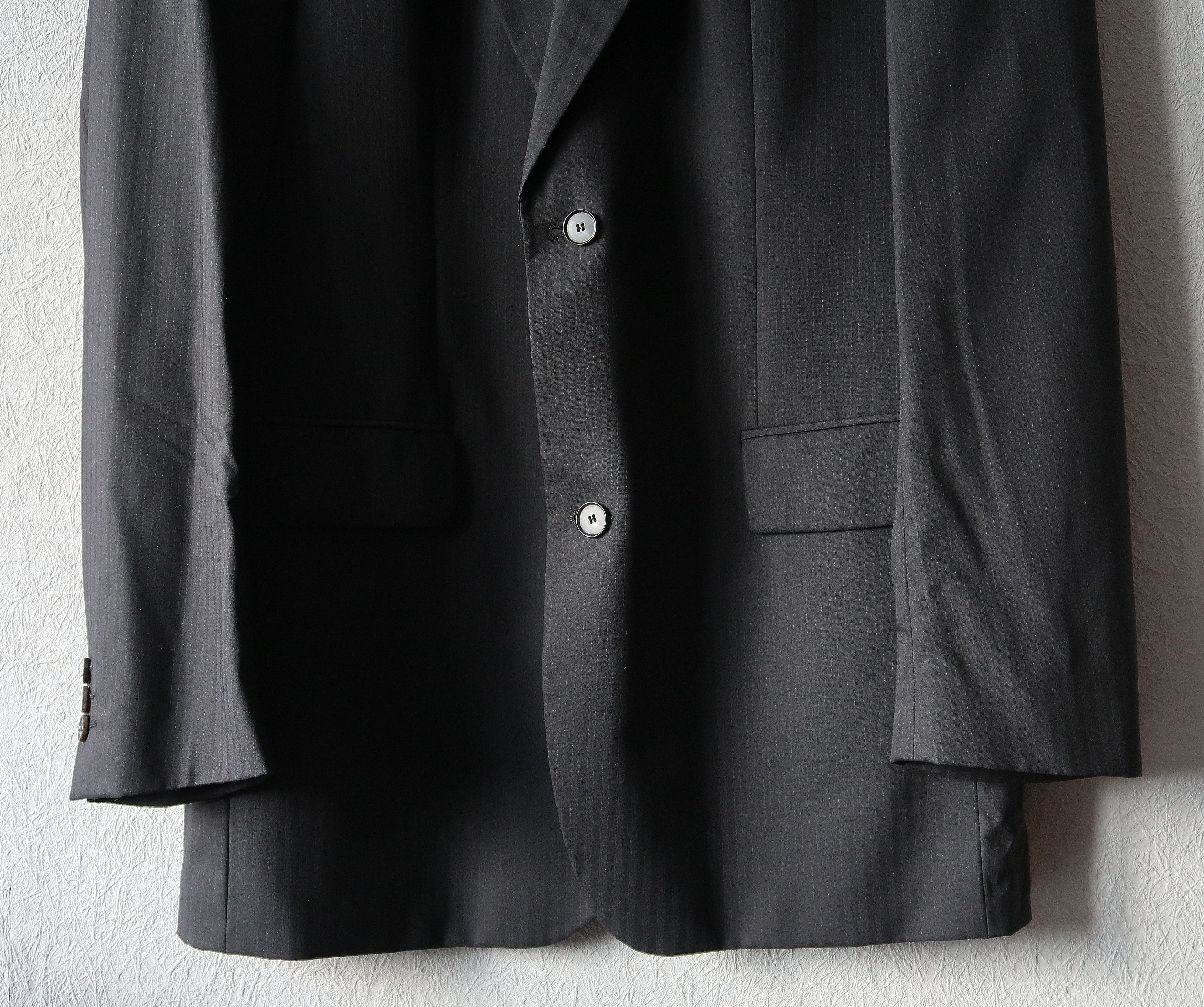 Joop! JOOP Men Black Striped Wool Blazer Jacket Size 54R - 3 Thumbnail