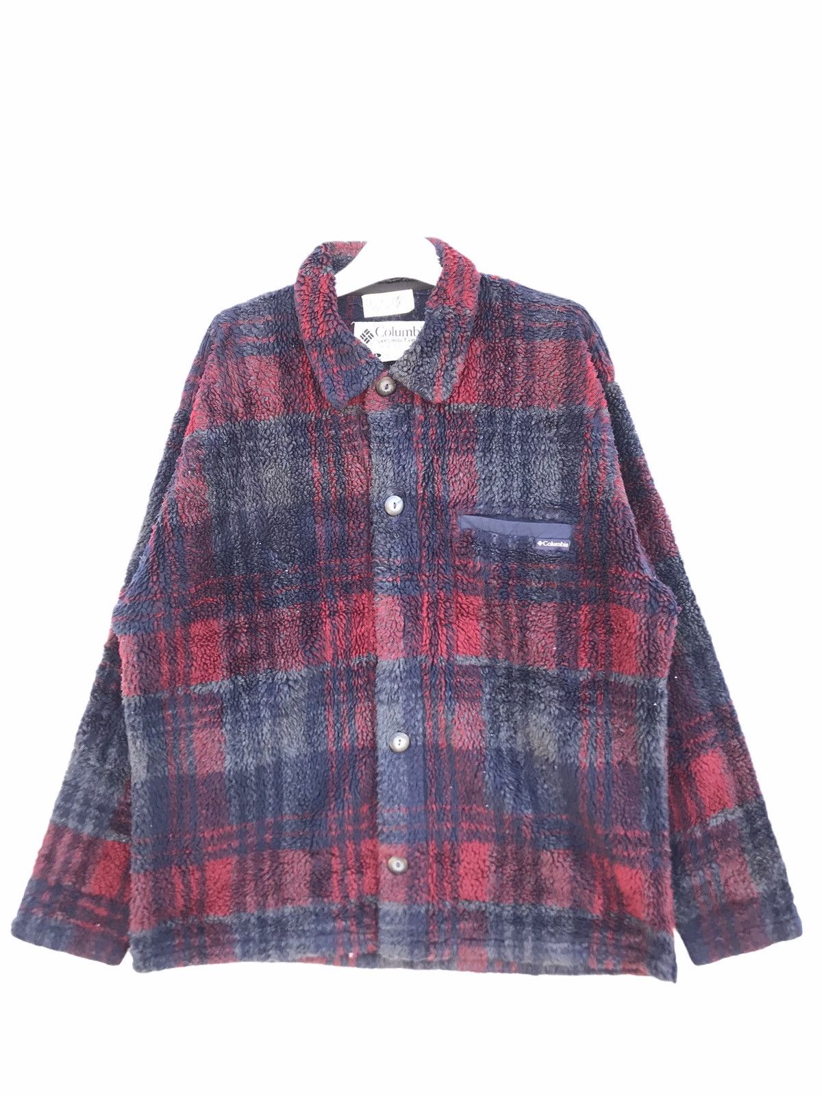 Columbia Vintage Columbia Tartan Style Fleece Jacket Size US L / EU 52-54 / 3 - 1 Thumbnail