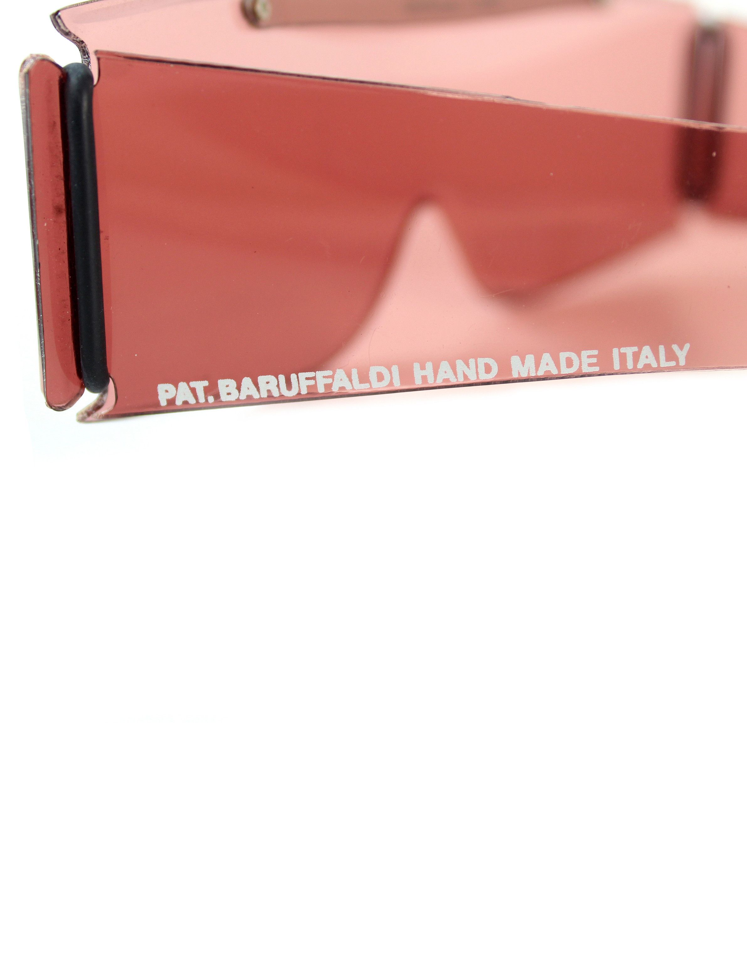 Vintage NOS 70s vintage BARUFFALDI shield visor sunglasses OG shades Size ONE SIZE - 6 Thumbnail