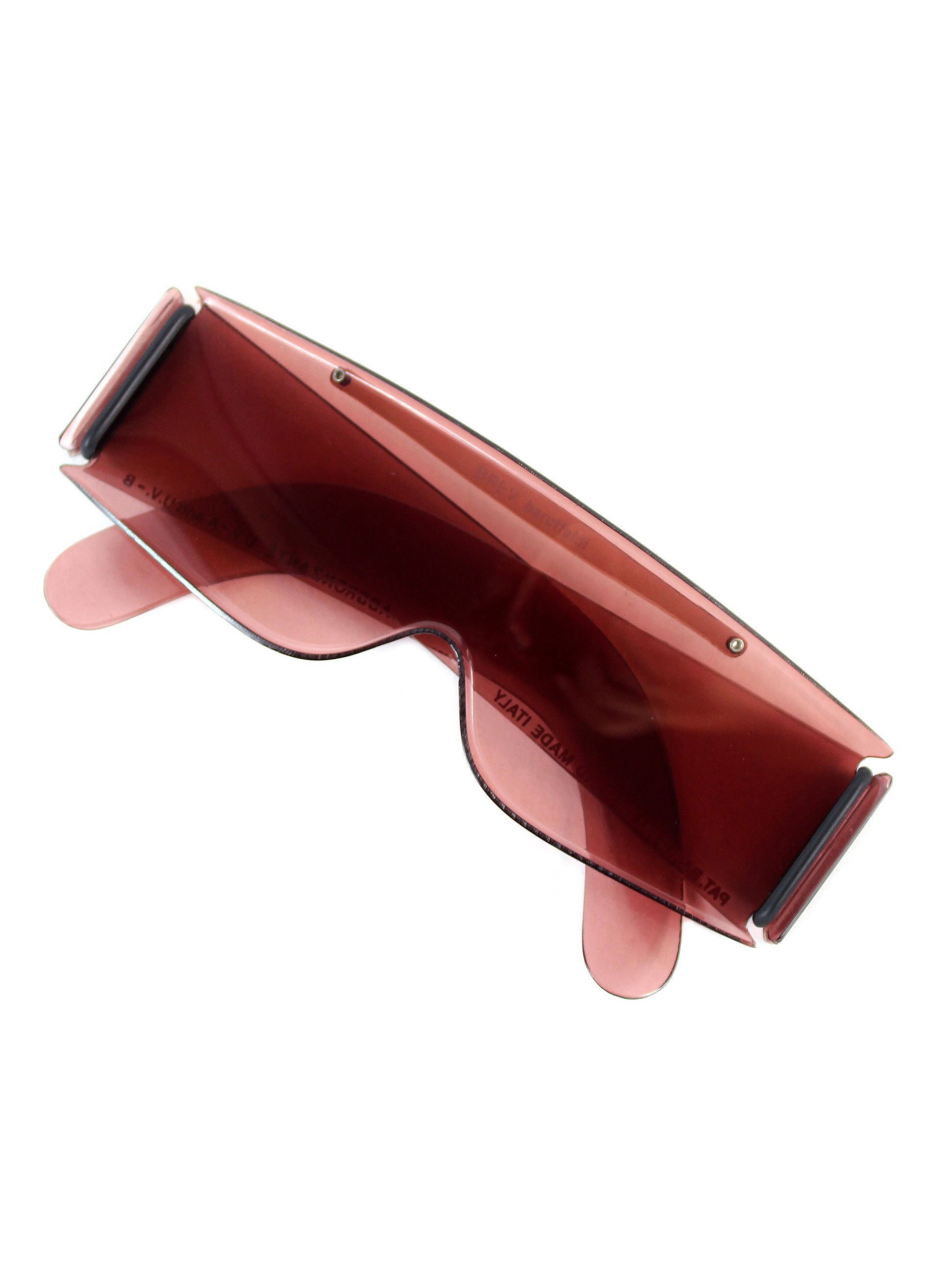 Vintage NOS 70s vintage BARUFFALDI shield visor sunglasses OG shades Size ONE SIZE - 9 Thumbnail