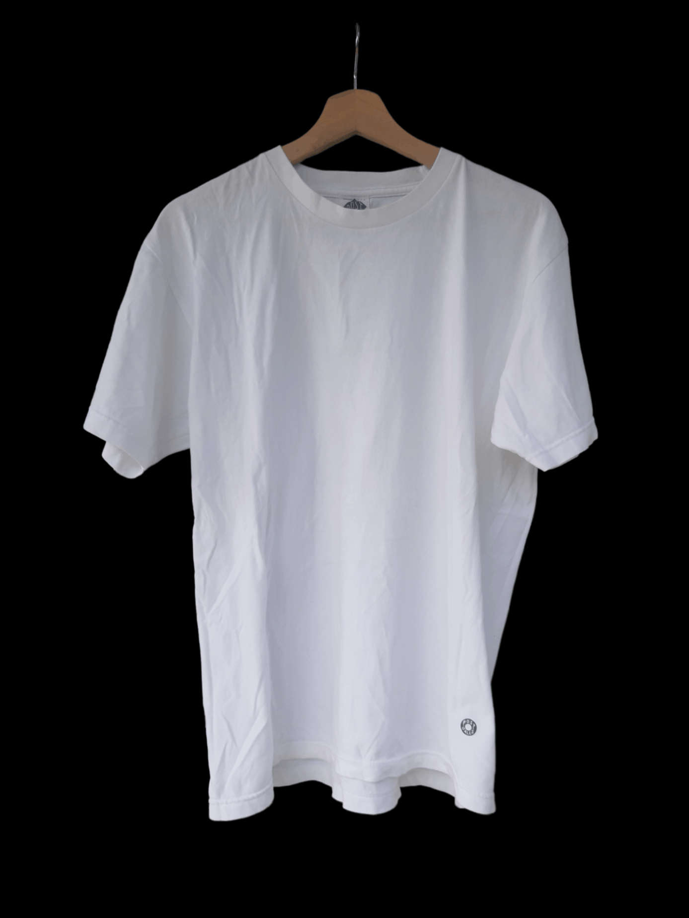 image of Made In USA x Post Overalls Vintage Post O'alls Plain Short Sleeve T-Shirt in White (Size Medium)