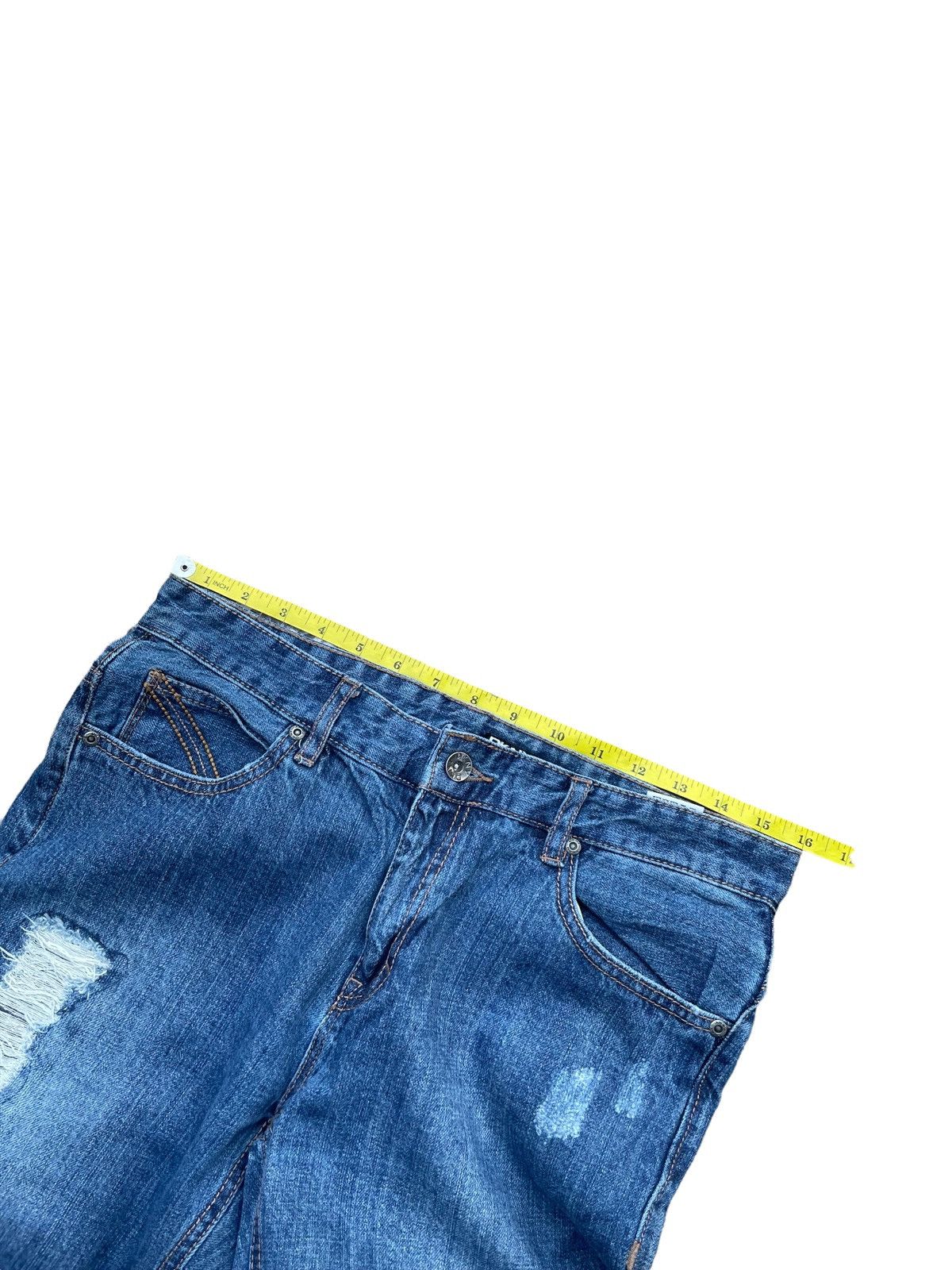 DKNY × Designer DKNY Mott Distresed Denim Size US 32 / EU 48 - 2 Thumbnail