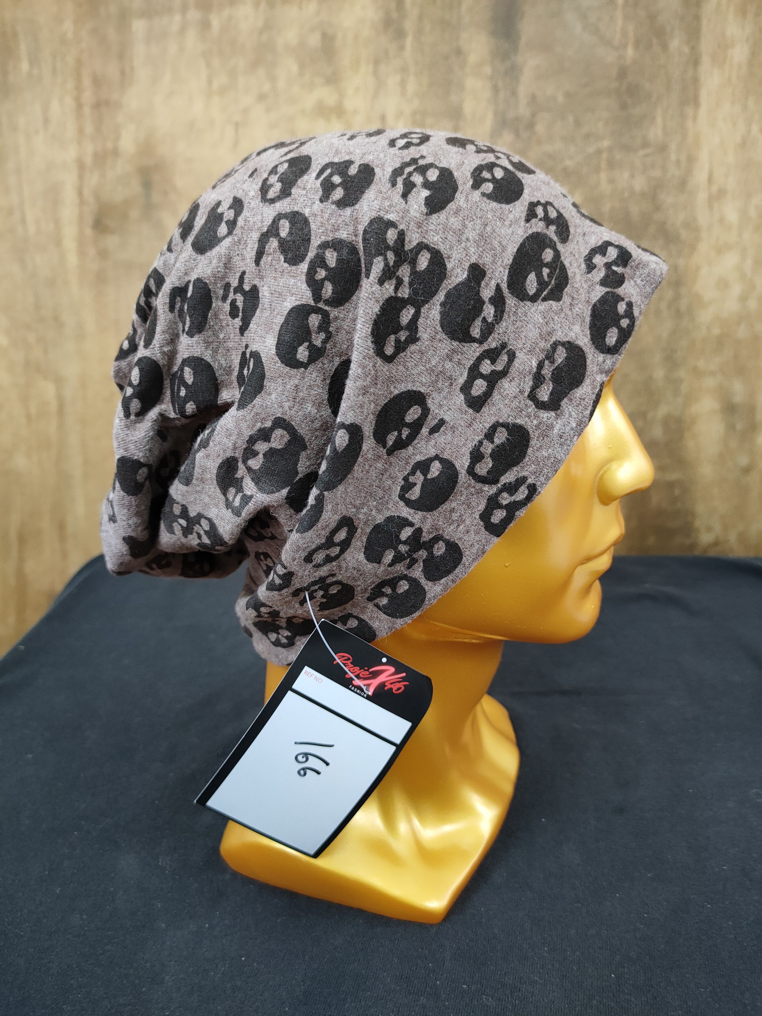 Designer Japanese Brand full print skull beanie hat snow cap #166 Size ONE SIZE - 1 Thumbnail