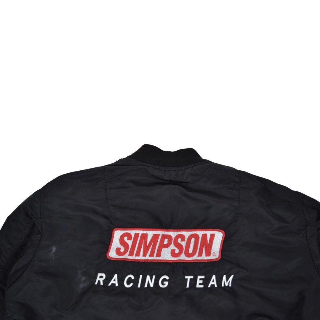 Alpha Industries × Vintage Vintage Alpha Industries SIMPSON Racing Team Motorsport Size US XL / EU 56 / 4 - 5 Thumbnail