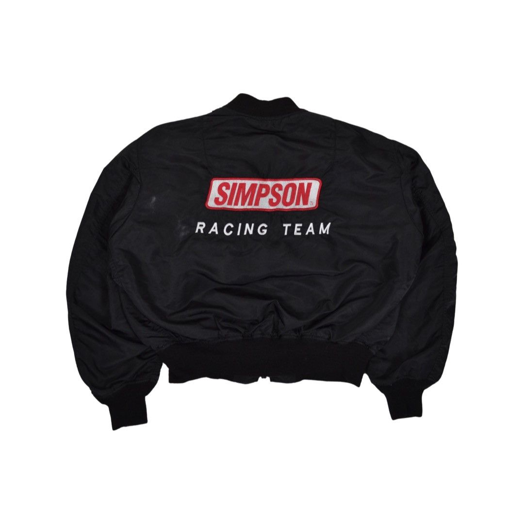 Alpha Industries × Vintage Vintage Alpha Industries SIMPSON Racing Team Motorsport Size US XL / EU 56 / 4 - 1 Thumbnail