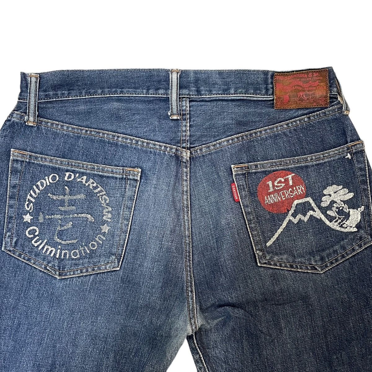 Other Vintage 1St 90’s SD-301 & Studio D Artisan Selvedge Denim Size US 35 - 2 Thumbnail