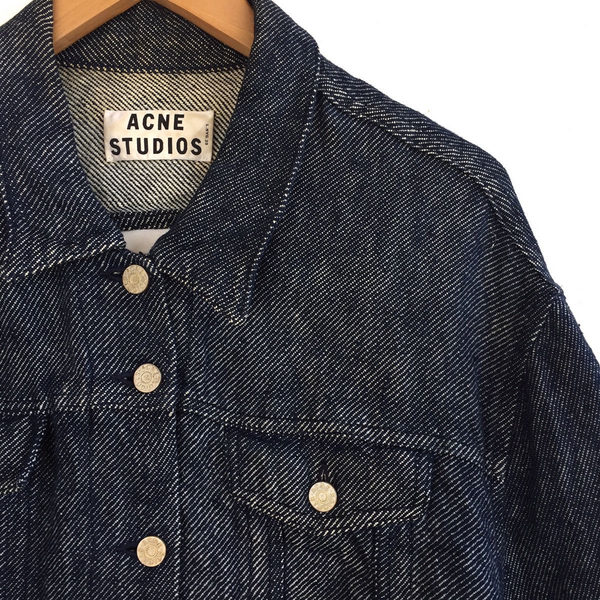 Acne Studios Acne Studios Cropped Women Trucker Jacket Size L / US 10 / IT 46 - 6 Thumbnail