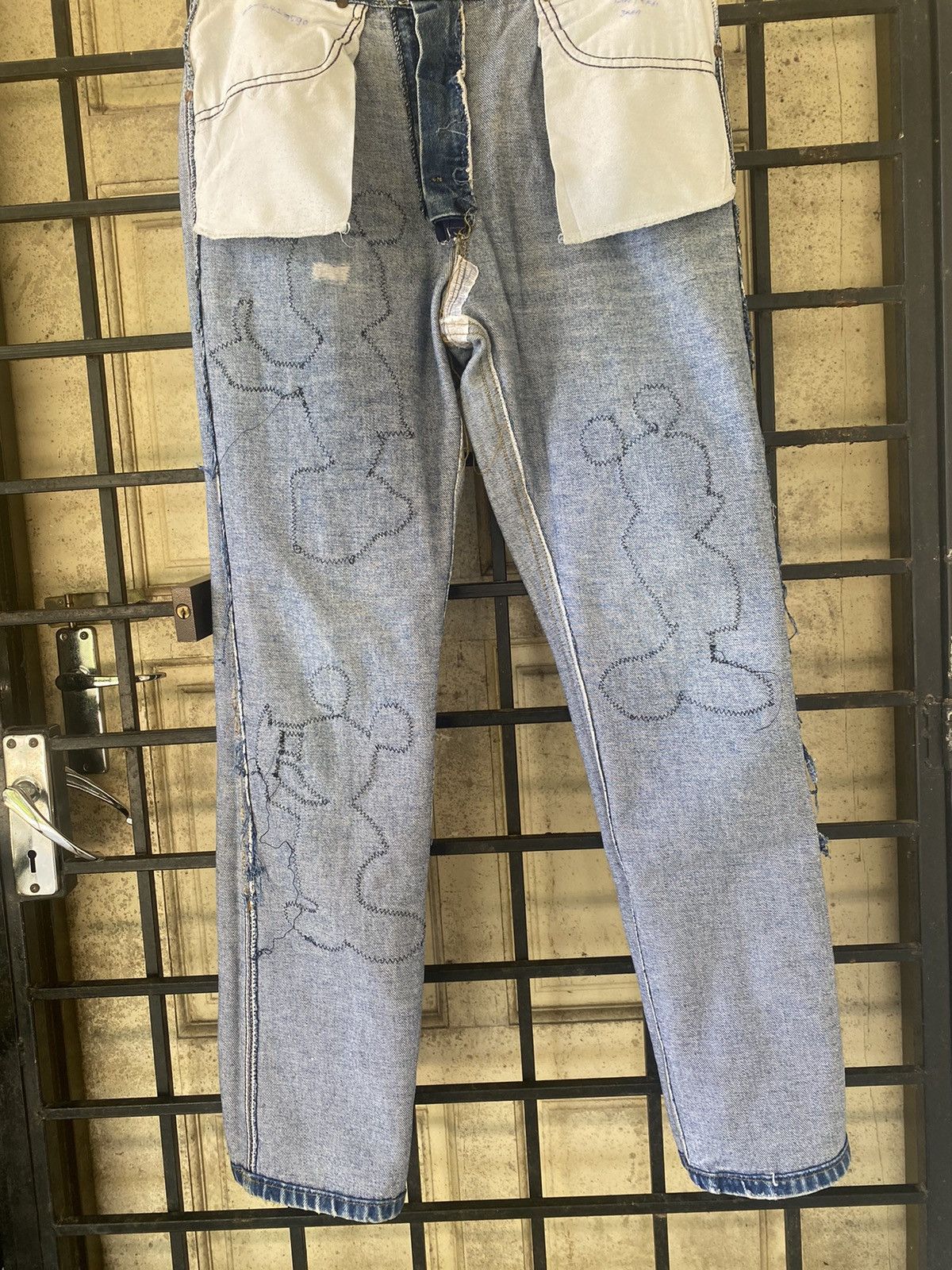 Mickey Mouse × Too Cute Guetta Bros. × Vintage 🔥Rare🔥 Vintage Lee Denim Too Cute Jeans Size US 33 - 4 Thumbnail
