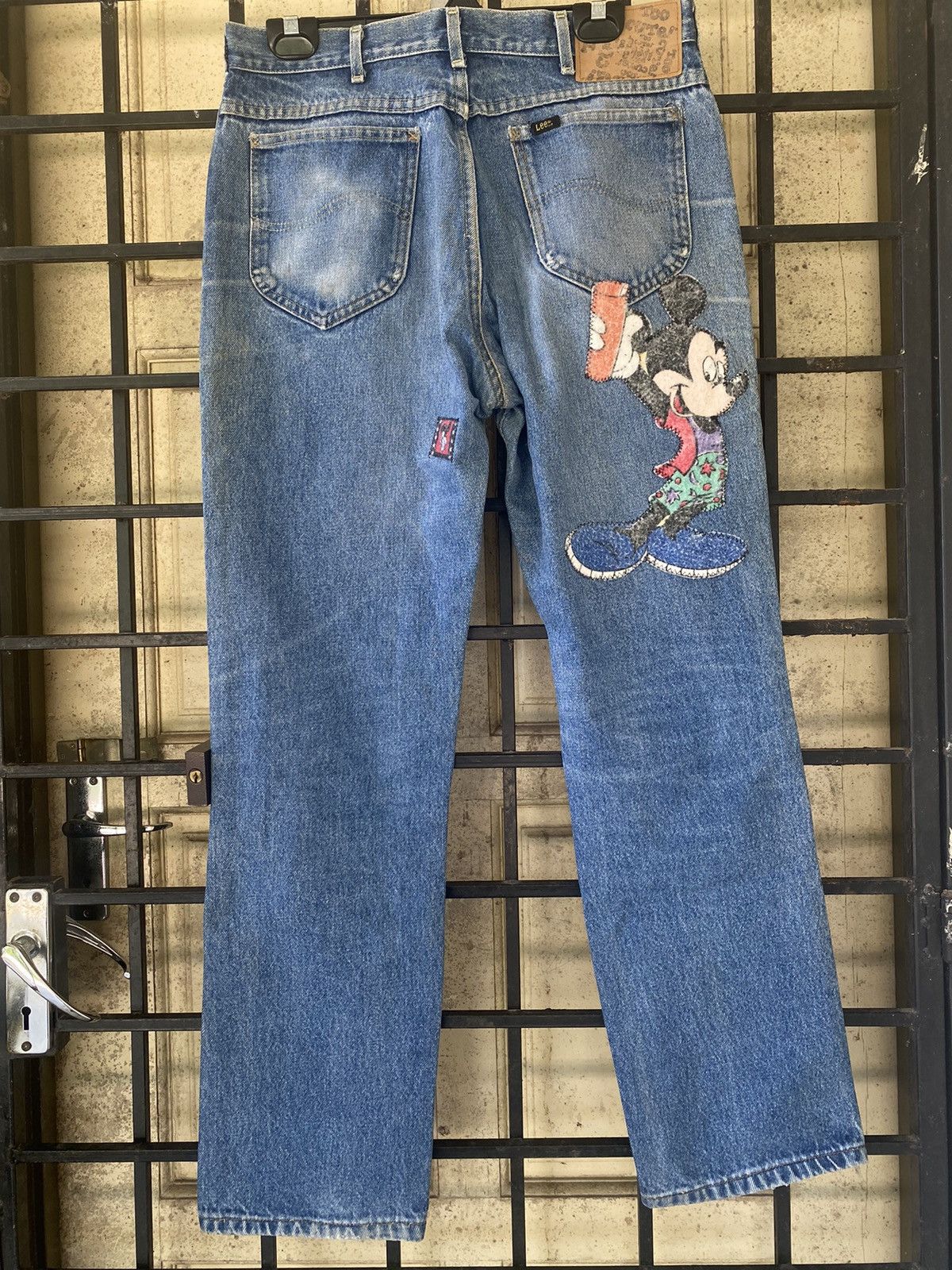 Mickey Mouse × Too Cute Guetta Bros. × Vintage 🔥Rare🔥 Vintage Lee Denim Too Cute Jeans Size US 33 - 2 Thumbnail