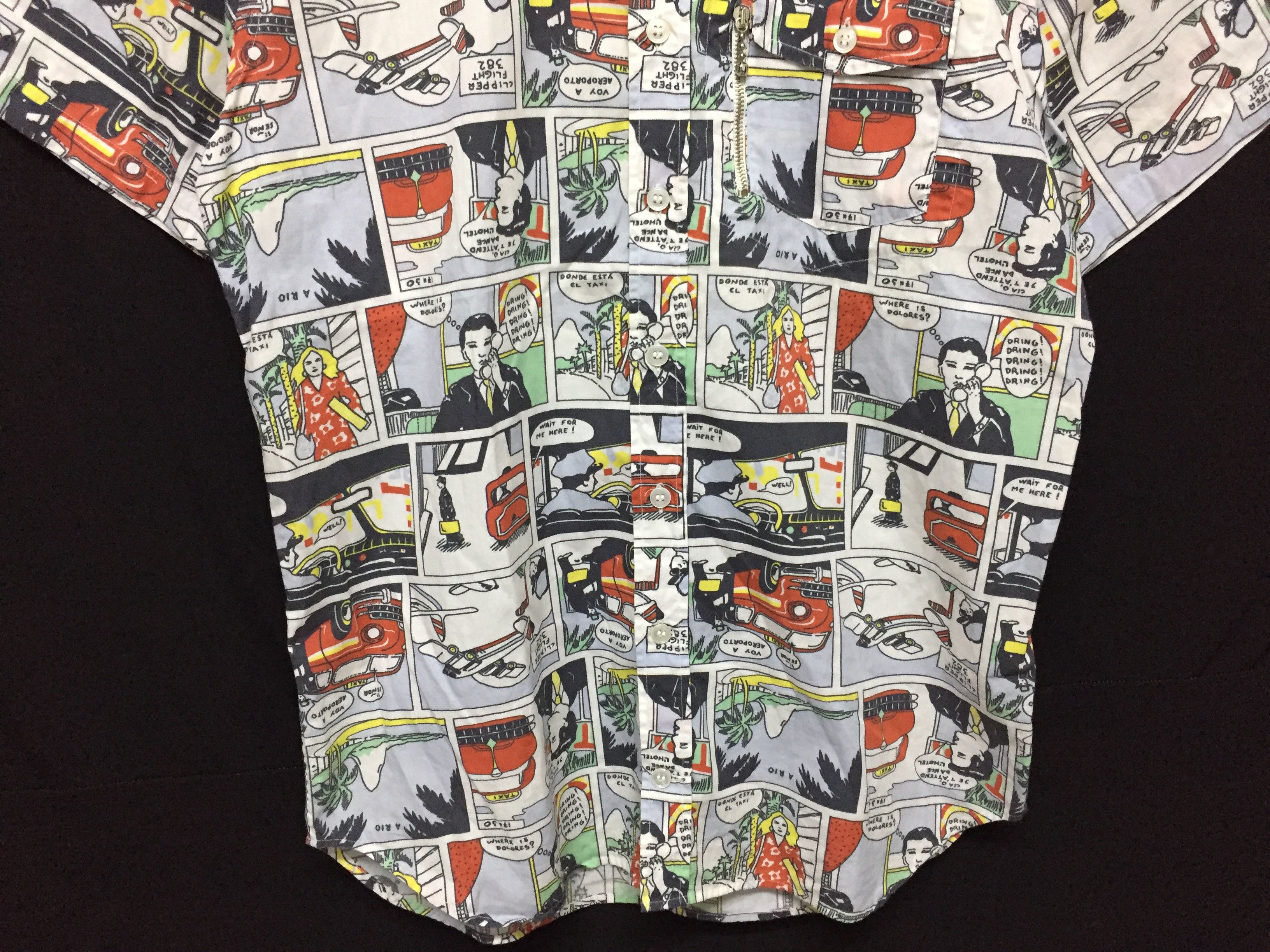 Japanese Brand Mario Matteo Made in Italy Comic print shirt Size US M / EU 48-50 / 2 - 3 Thumbnail