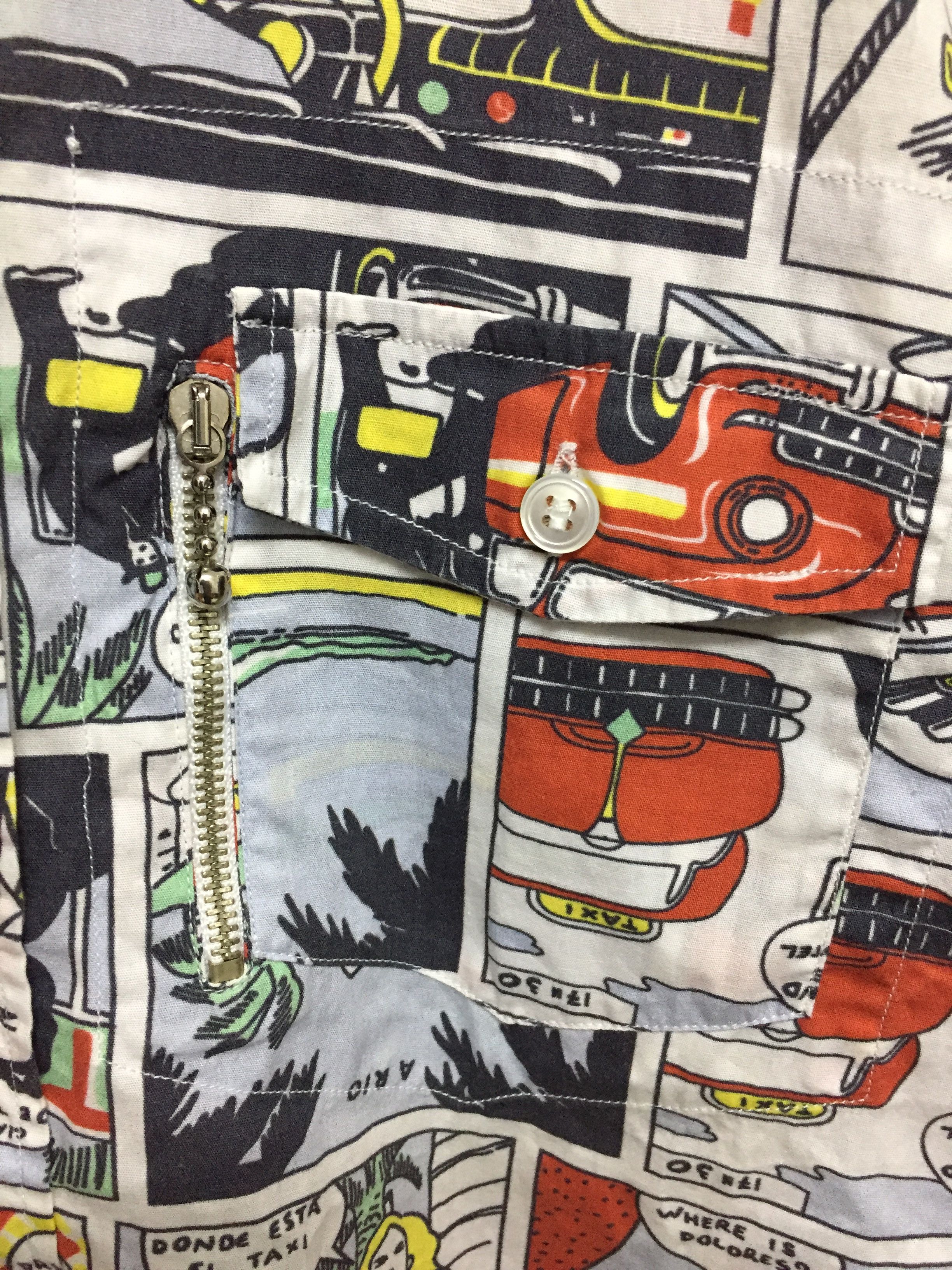 Japanese Brand Mario Matteo Made in Italy Comic print shirt Size US M / EU 48-50 / 2 - 6 Thumbnail