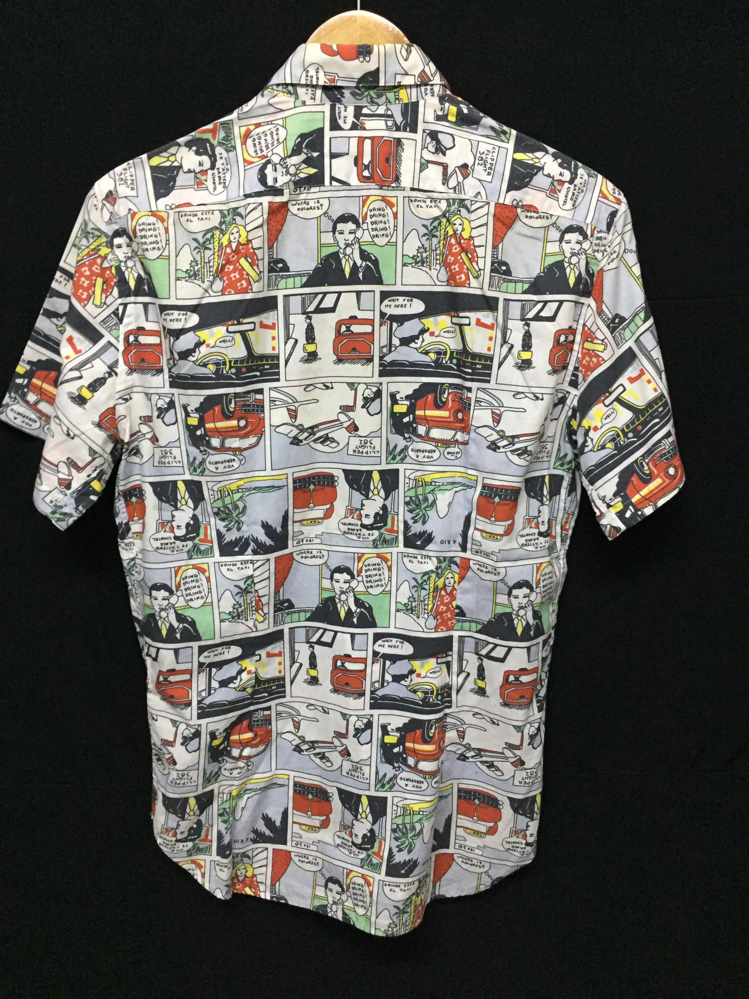 Japanese Brand Mario Matteo Made in Italy Comic print shirt Size US M / EU 48-50 / 2 - 7 Thumbnail