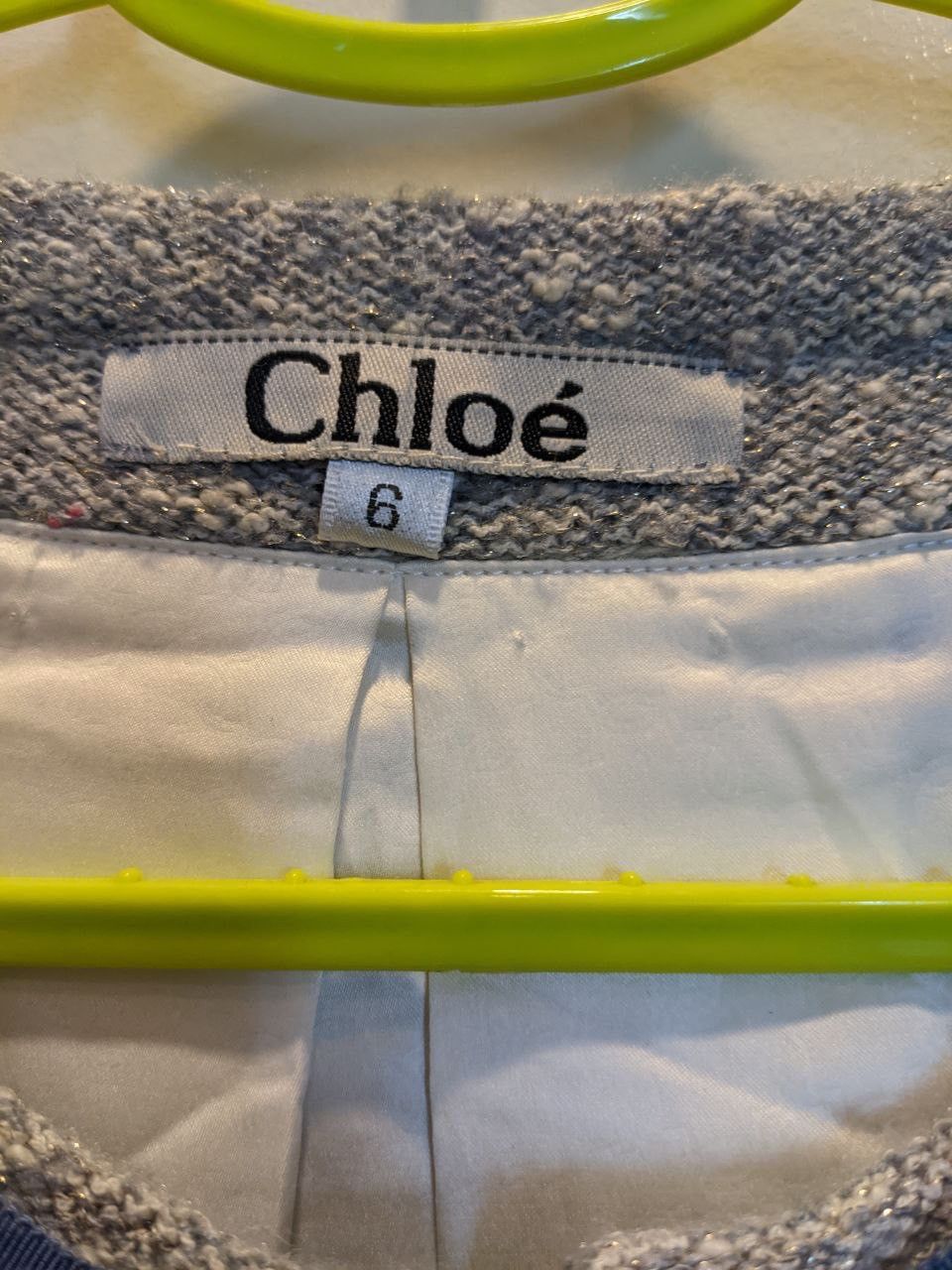 Chloe × Vintage CHLOE ARCHIVE 90s-00s VINTAGE GLITTER JACKET Size XS / US 0-2 / IT 36-38 - 2 Thumbnail