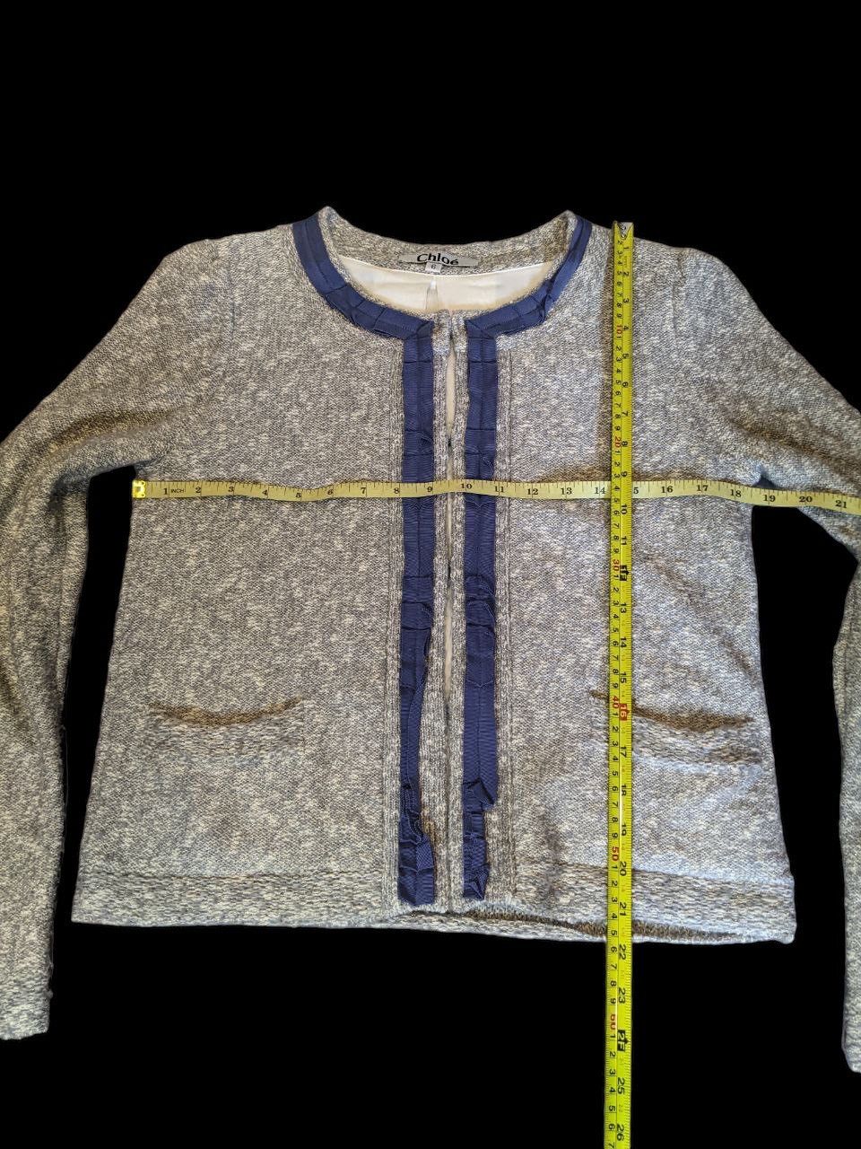 Chloe × Vintage CHLOE ARCHIVE 90s-00s VINTAGE GLITTER JACKET Size XS / US 0-2 / IT 36-38 - 6 Thumbnail