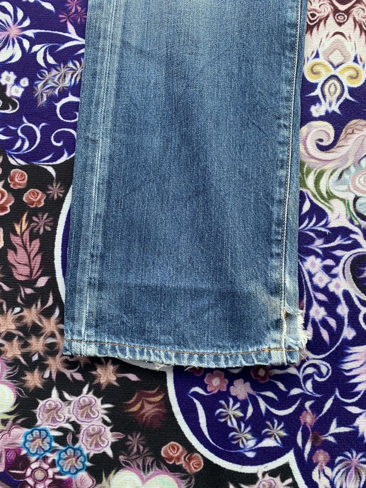Levi's Levis 505 Single R Faded Wash Denim Size US 35 - 3 Thumbnail